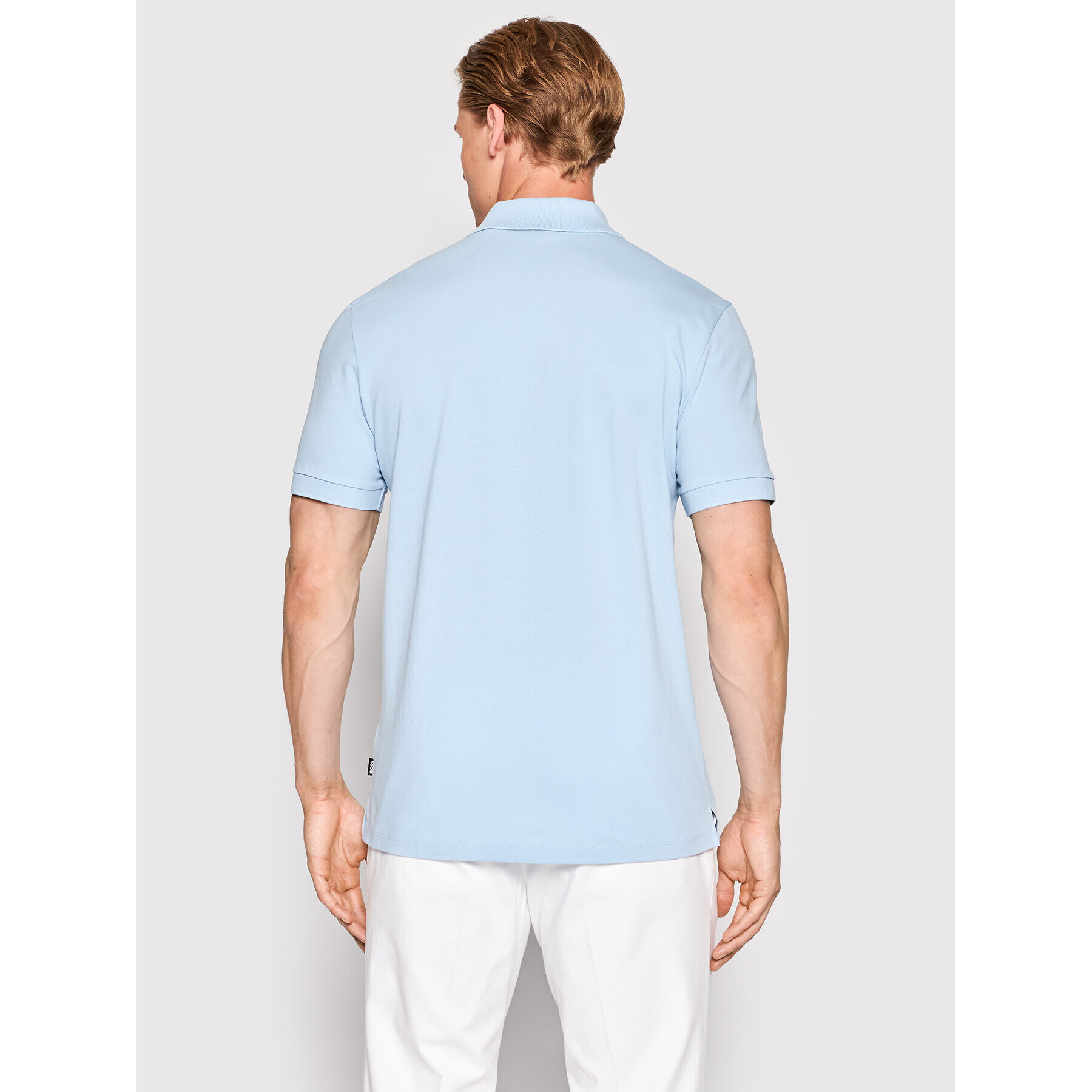 Boss Tricou polo Pallas 50468362 Albastru Regular Fit - Pled.ro