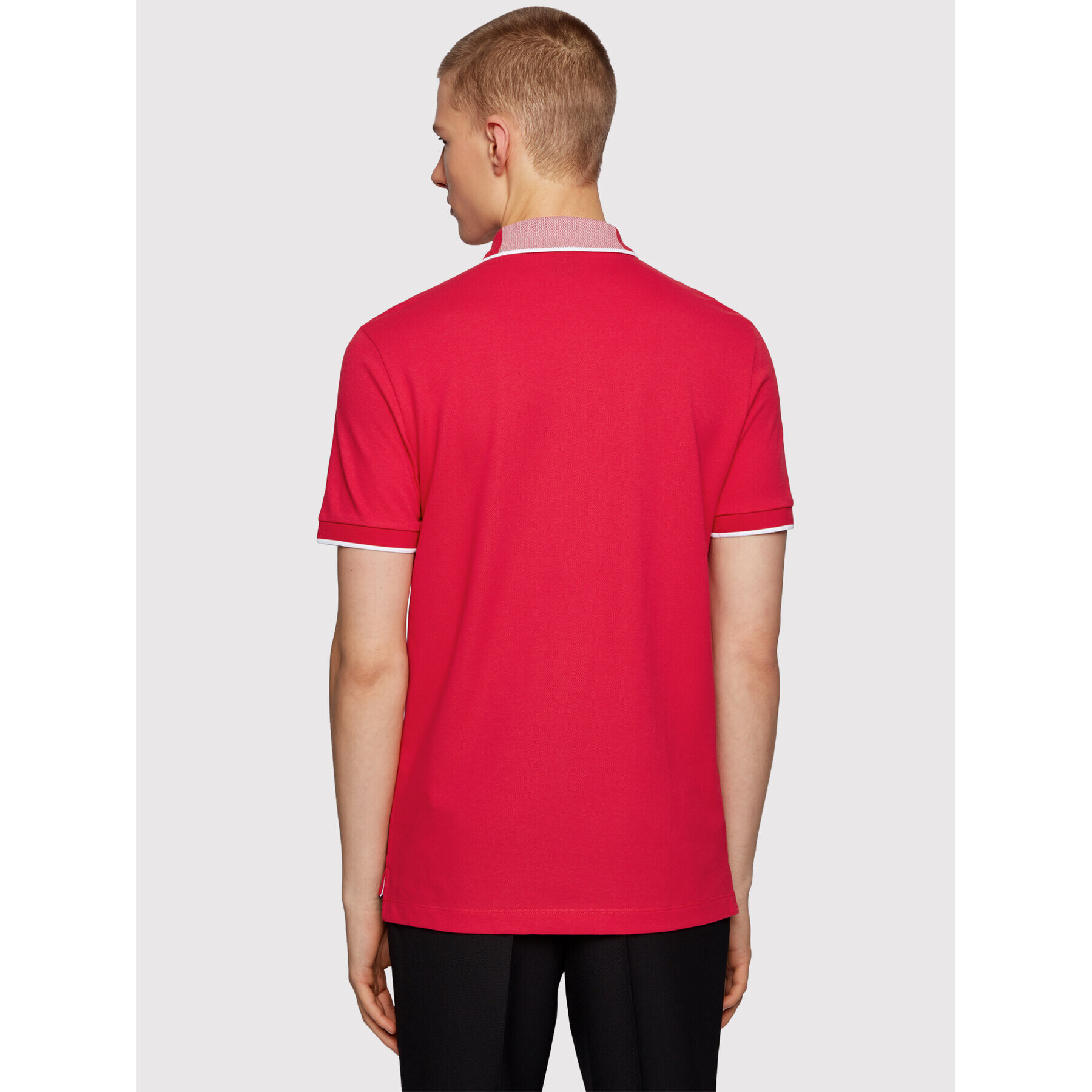 Boss Tricou polo Parlay 101 50445486 Roșu Regular Fit - Pled.ro