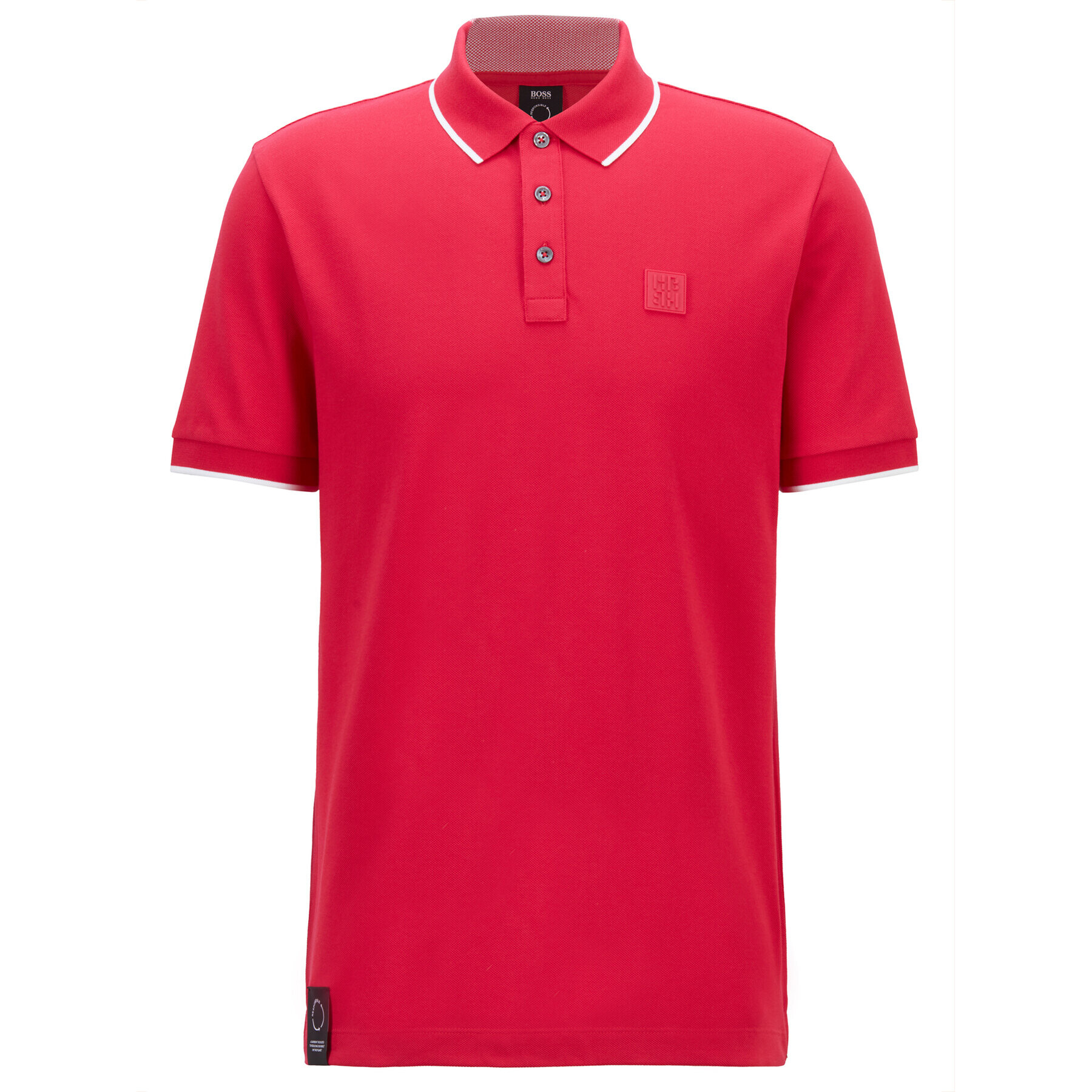 Boss Tricou polo Parlay 101 50445486 Roșu Regular Fit - Pled.ro