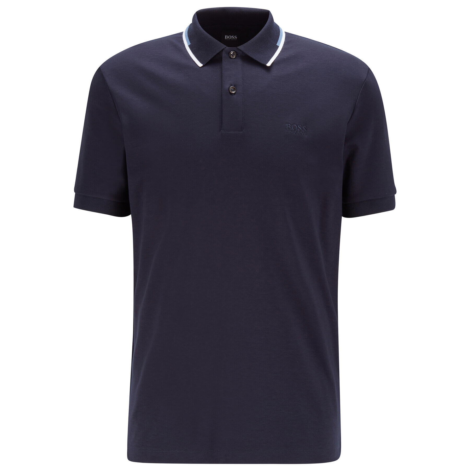 Boss Tricou polo Parlay 104 50448657 Bleumarin Regular Fit - Pled.ro