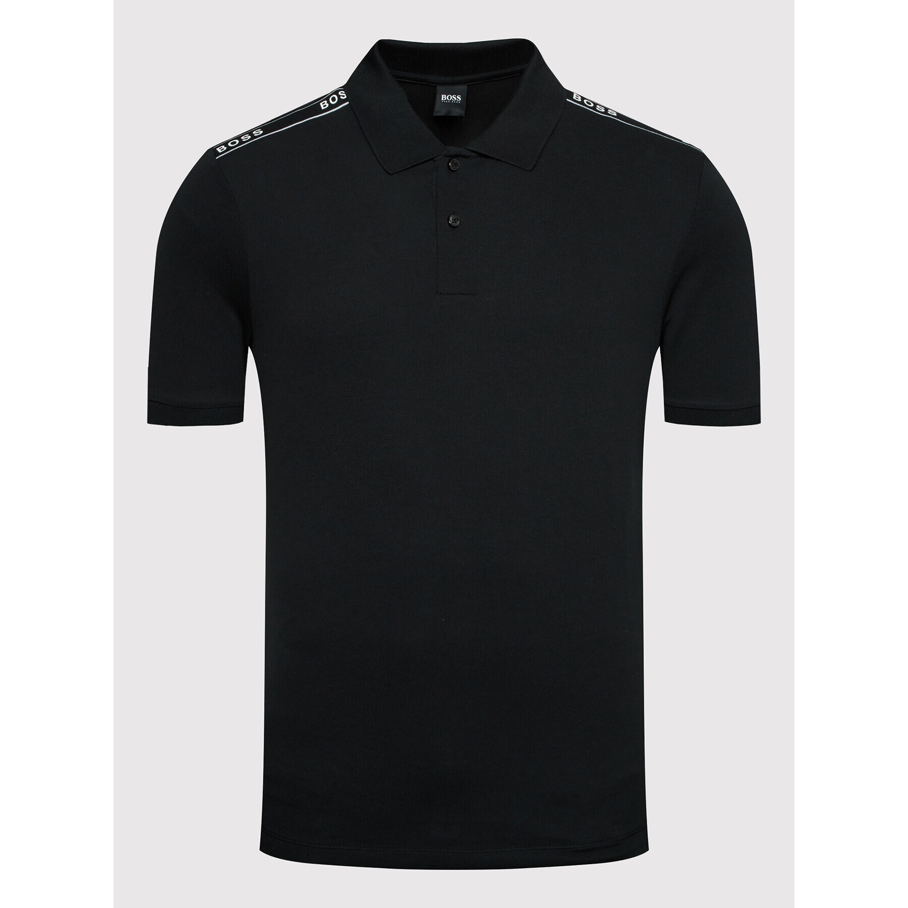 Boss Tricou polo Parlay 138_Hc 50462400 Negru Regular Fit - Pled.ro