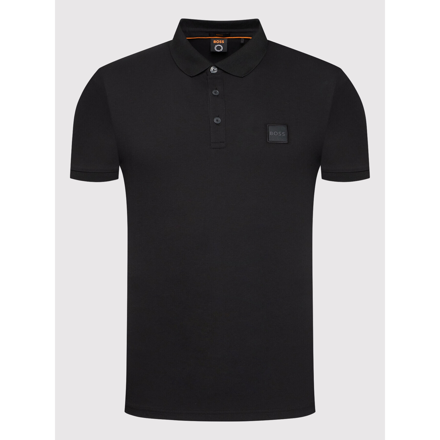 Boss Tricou polo Passenger 50472668 Negru Slim Fit - Pled.ro