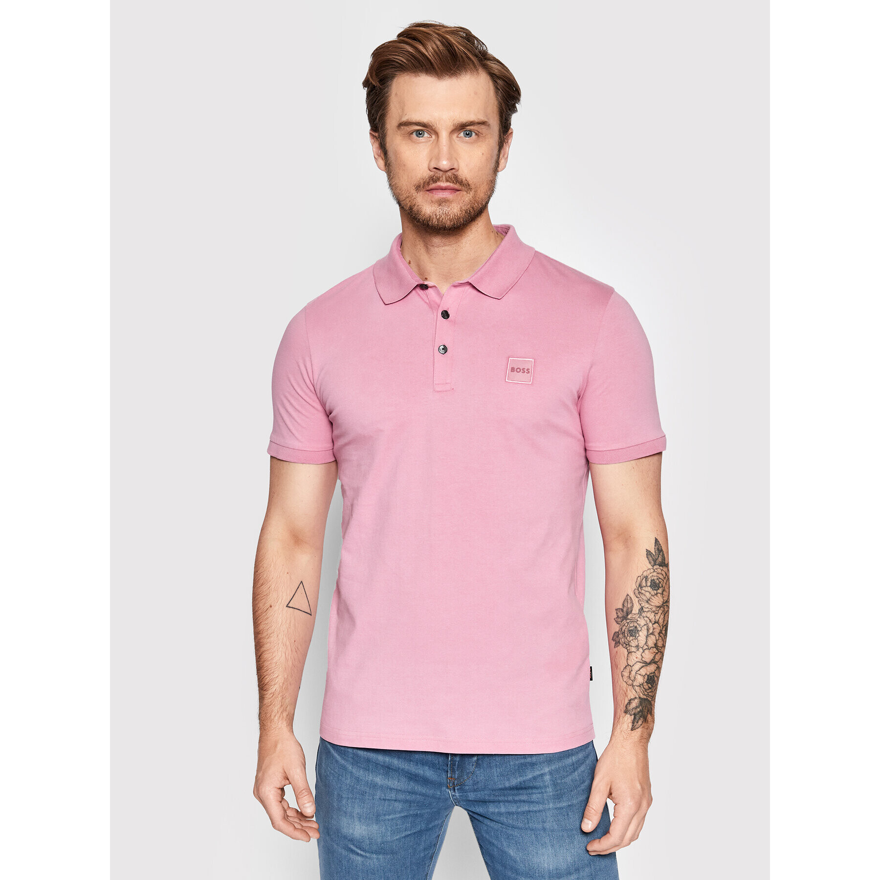 Boss Tricou polo Passenger 50472668 Roz Slim Fit - Pled.ro