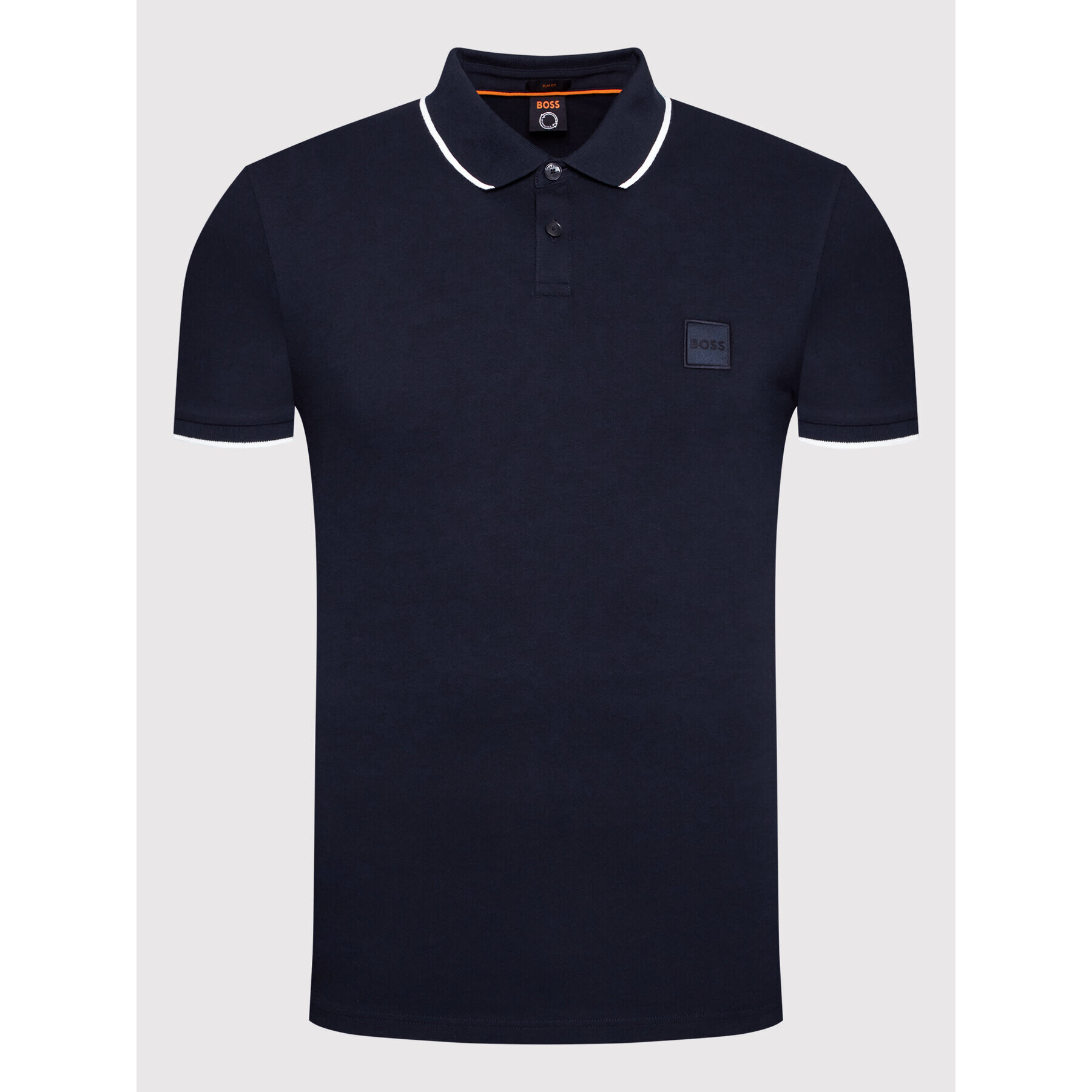 Boss Tricou polo Passertip 50472665 Bleumarin Slim Fit - Pled.ro