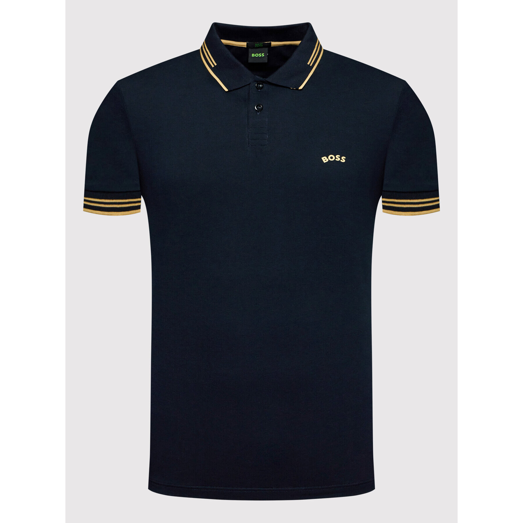 Boss Tricou polo Paul Curved 50469210 Bleumarin Slim Fit - Pled.ro