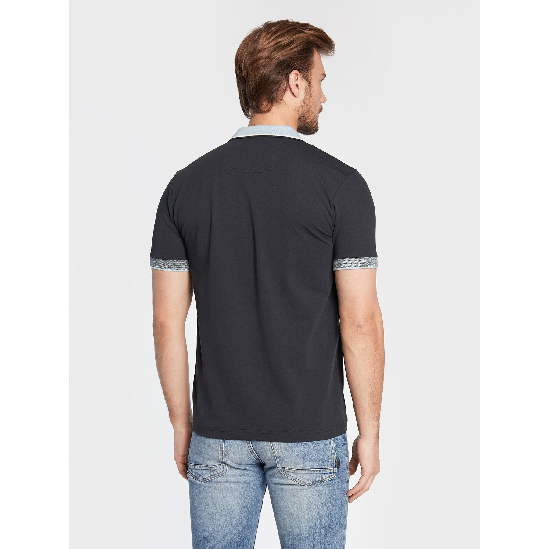 Boss Tricou polo Paule 50471914 Bleumarin Slim Fit - Pled.ro