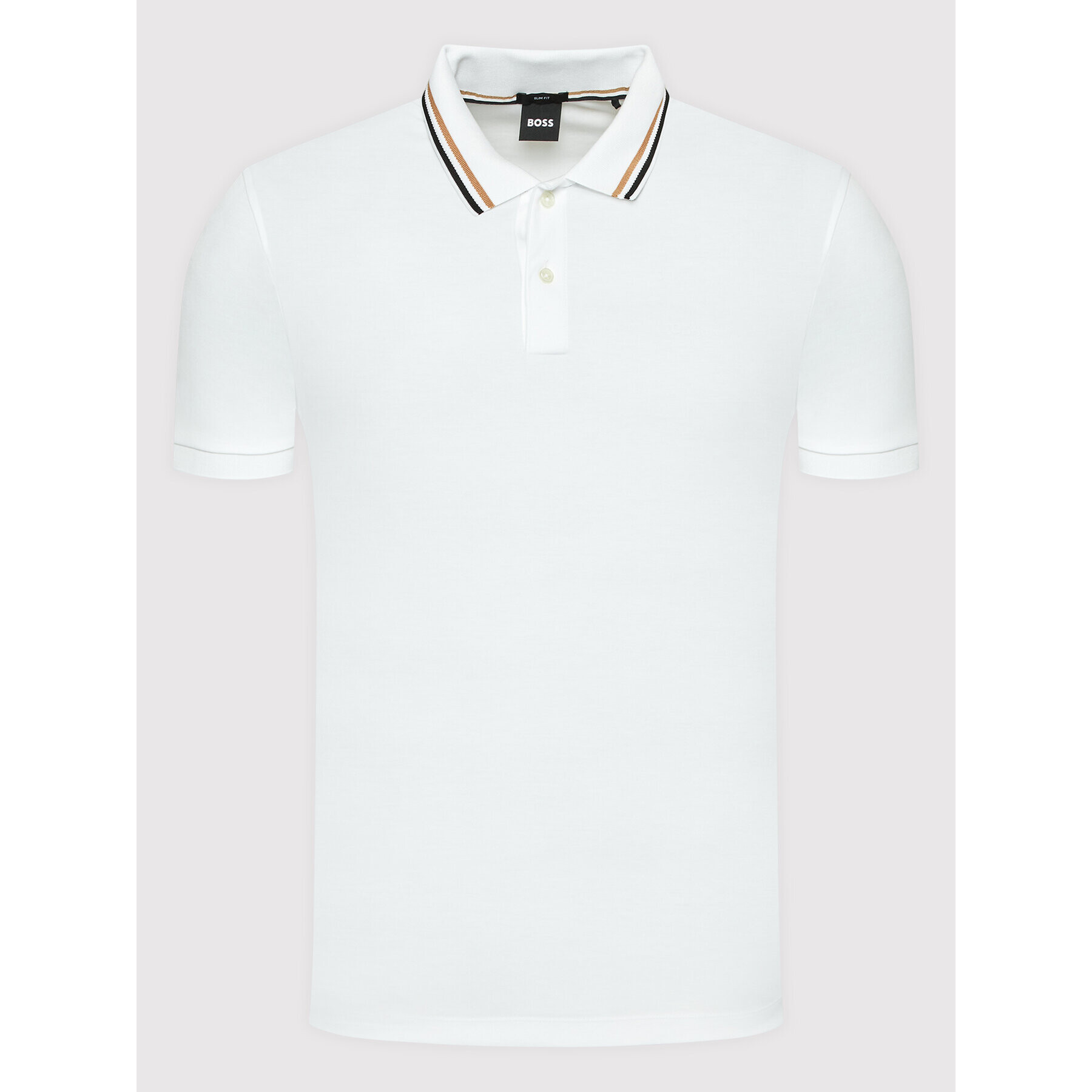 Boss Tricou polo Penrose 38 50469360 Alb Slim Fit - Pled.ro