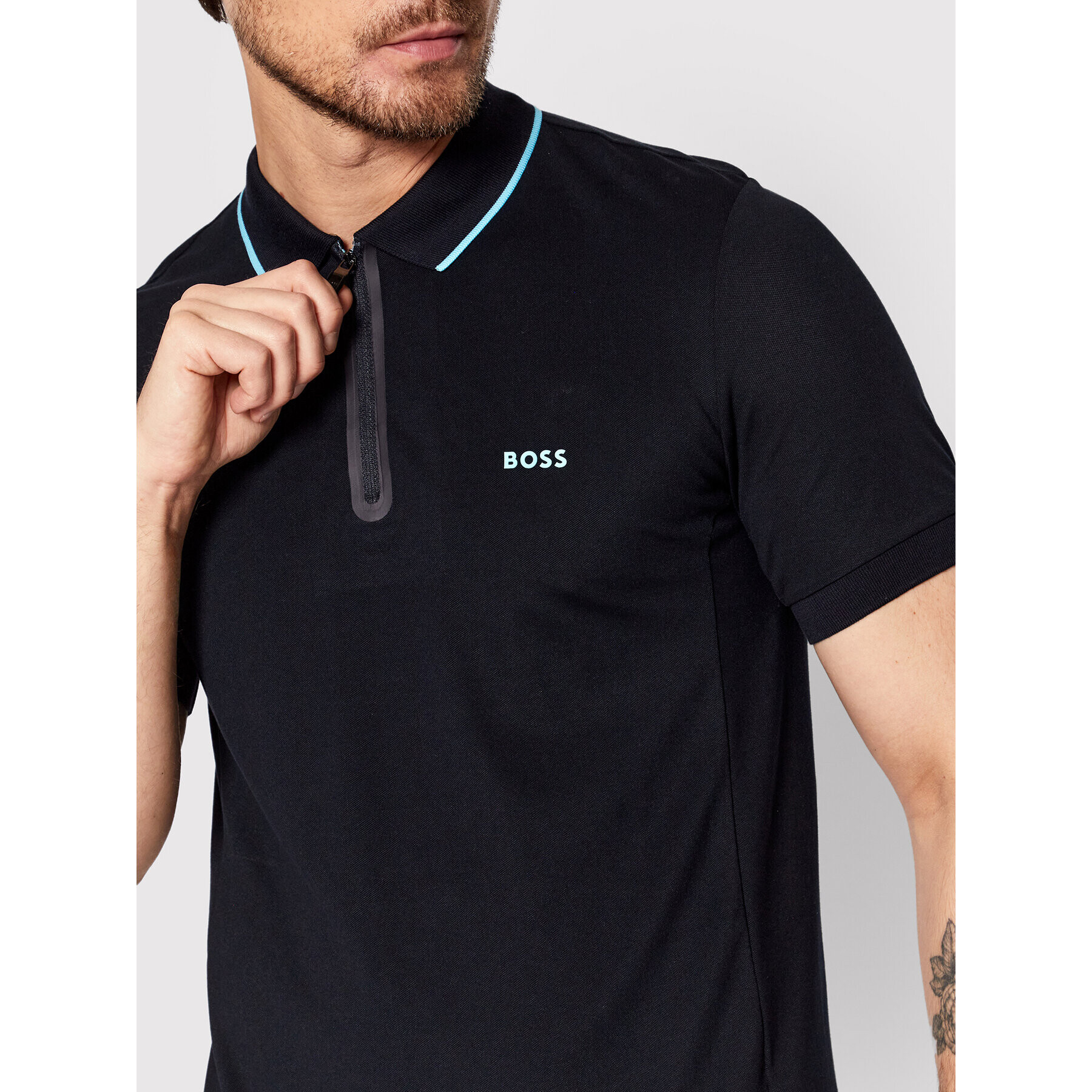 Boss Tricou polo Philix 50466444 Bleumarin Slim Fit - Pled.ro