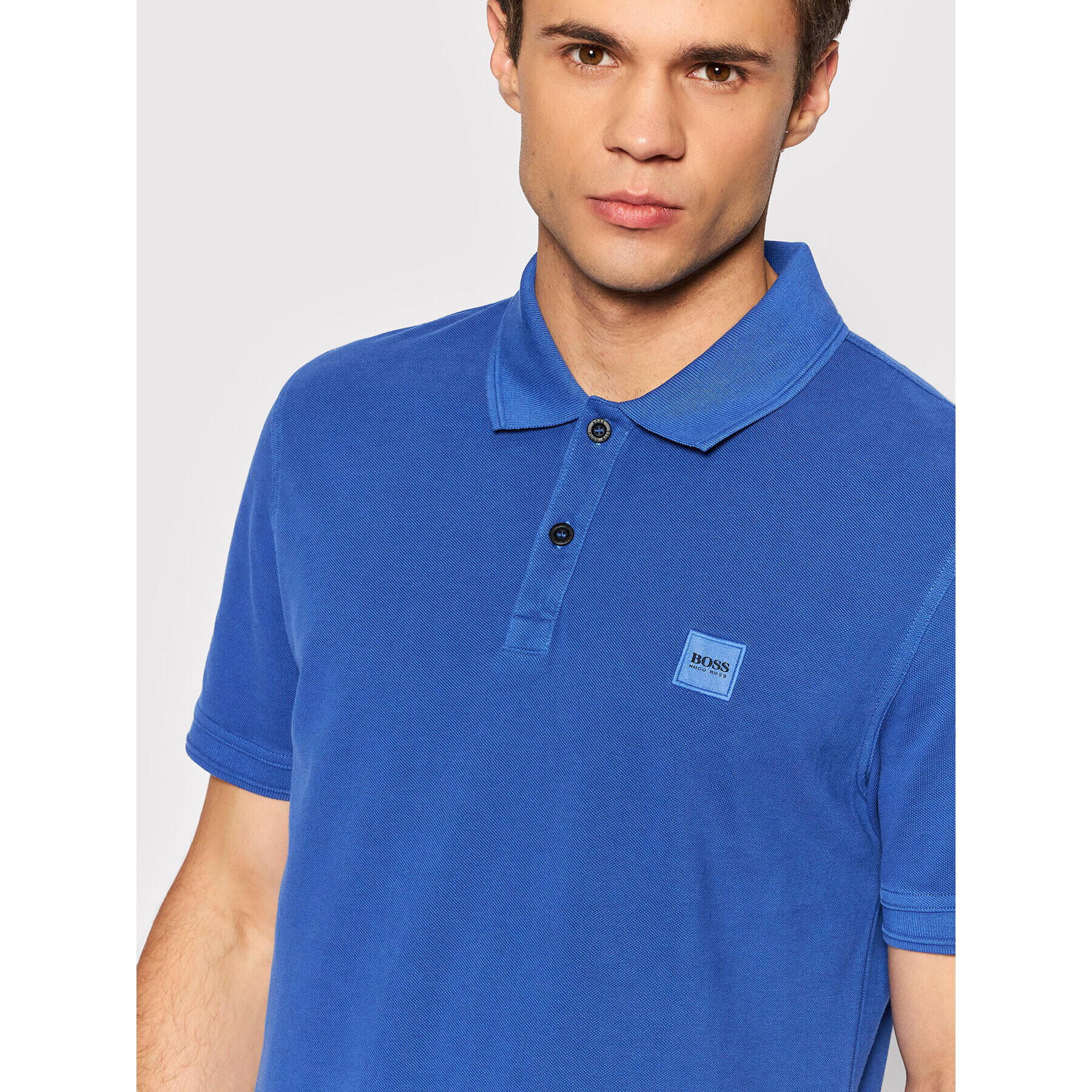 Boss Tricou polo Prime 50378365 Albastru Slim Fit - Pled.ro