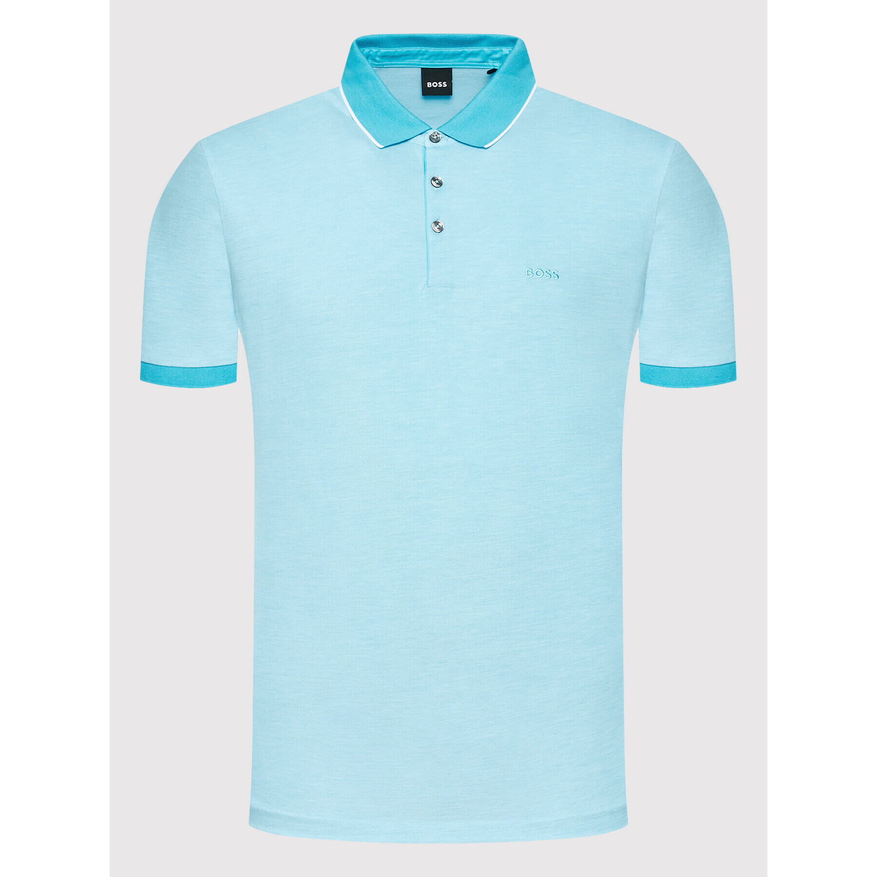 Boss Tricou polo Prout 28 50451446 Albastru Regular Fit - Pled.ro