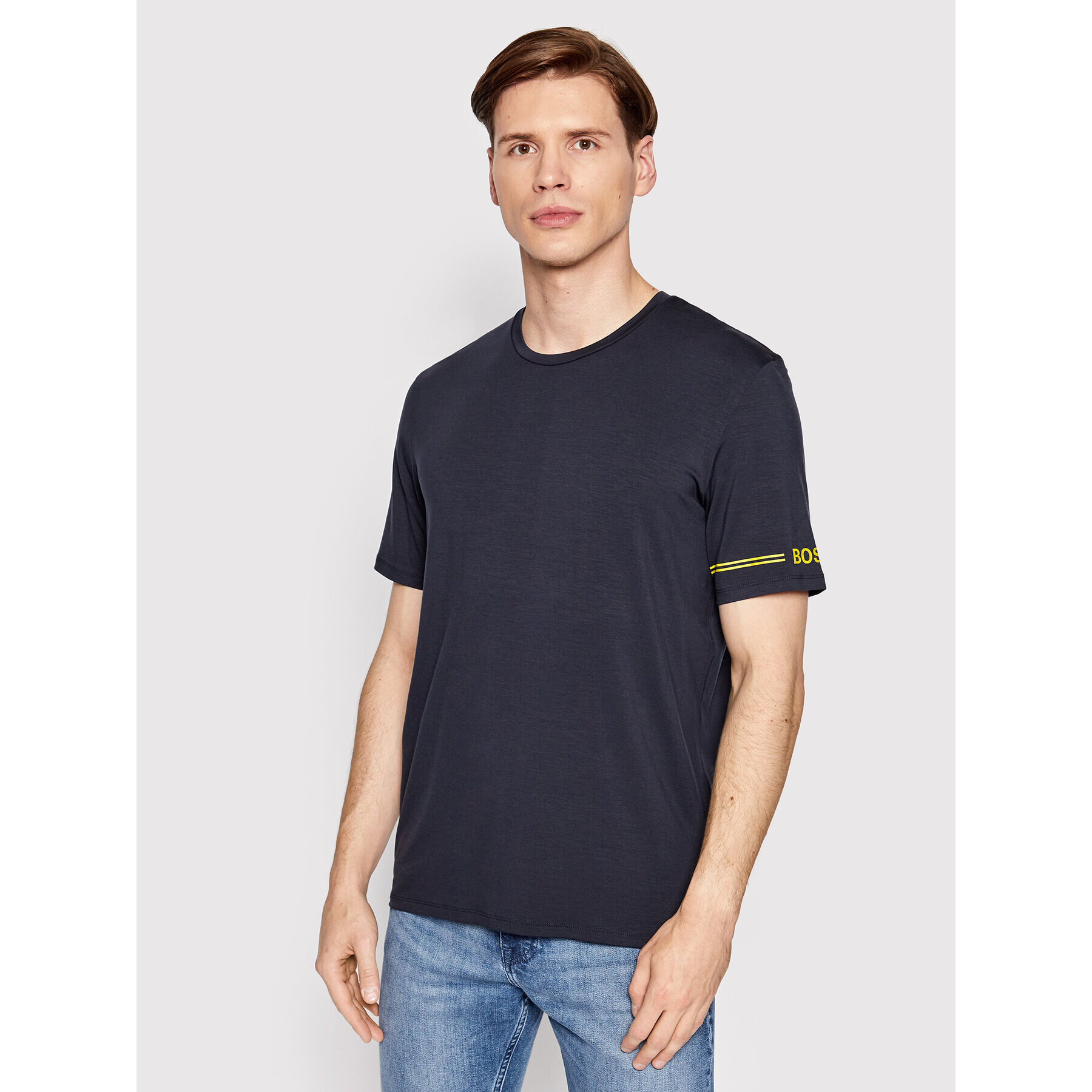 Boss Tricou Refined 50460285 Bleumarin Regular Fit - Pled.ro