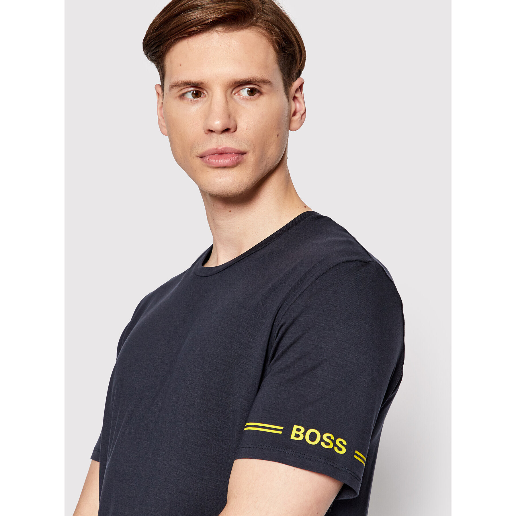 Boss Tricou Refined 50460285 Bleumarin Regular Fit - Pled.ro