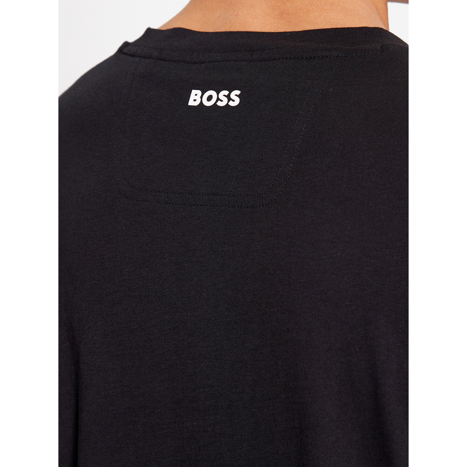 Boss Tricou Tee 1 50477616 Negru Regular Fit - Pled.ro