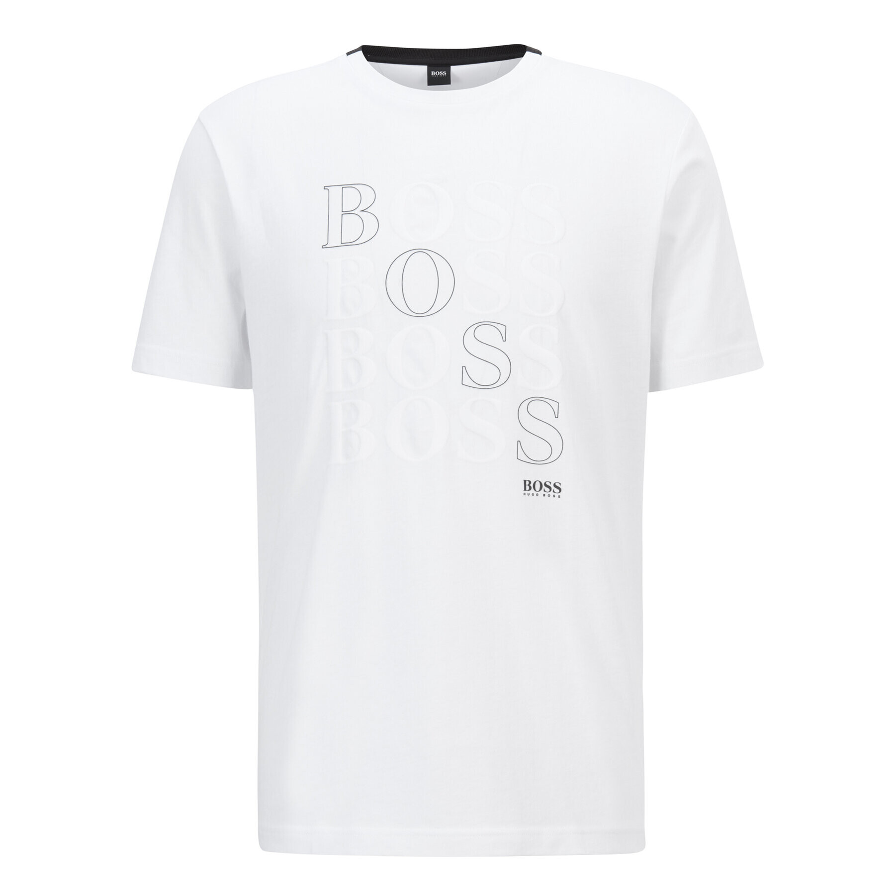 Boss Tricou Teeonic 50447948 Alb Regular Fit - Pled.ro