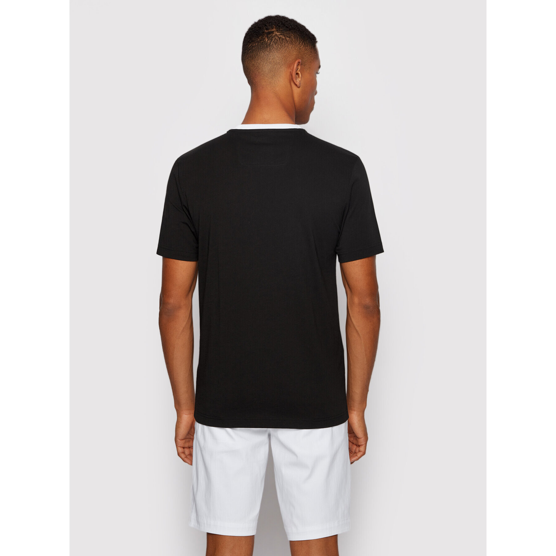 Boss Tricou Teeonic 50447948 Negru Regular Fit - Pled.ro