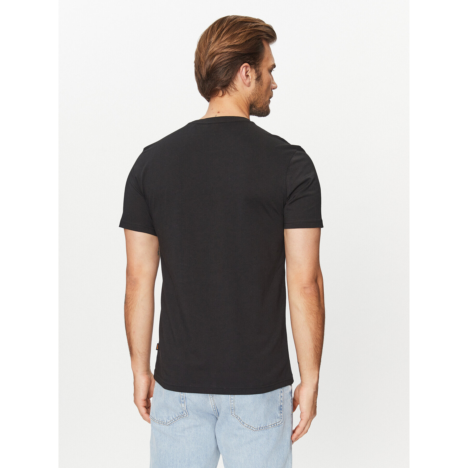 Boss Tricou Terassic 50510376 Negru Regular Fit - Pled.ro