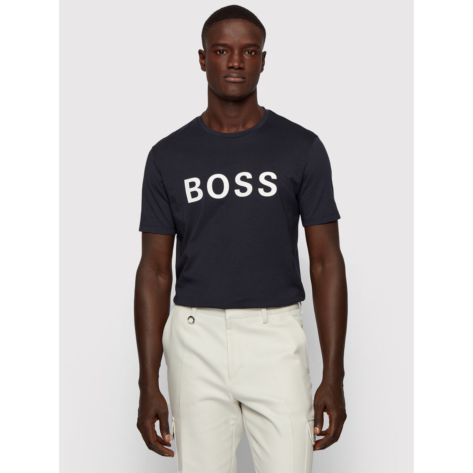 Boss Tricou Tiburt 171_BB 50430889 Bleumarin Regular Fit - Pled.ro