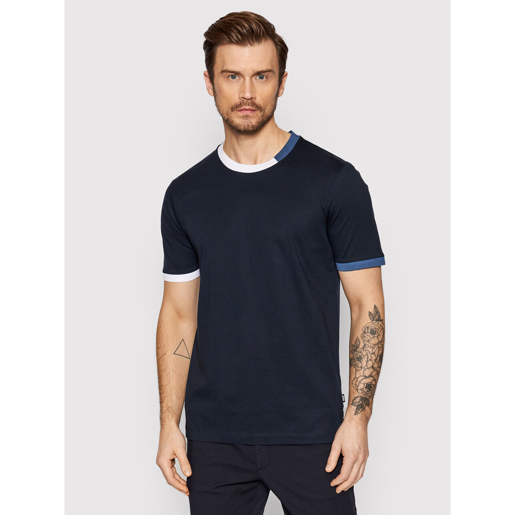 Boss Tricou Tiburt 284 50469571 Bleumarin Regular Fit - Pled.ro