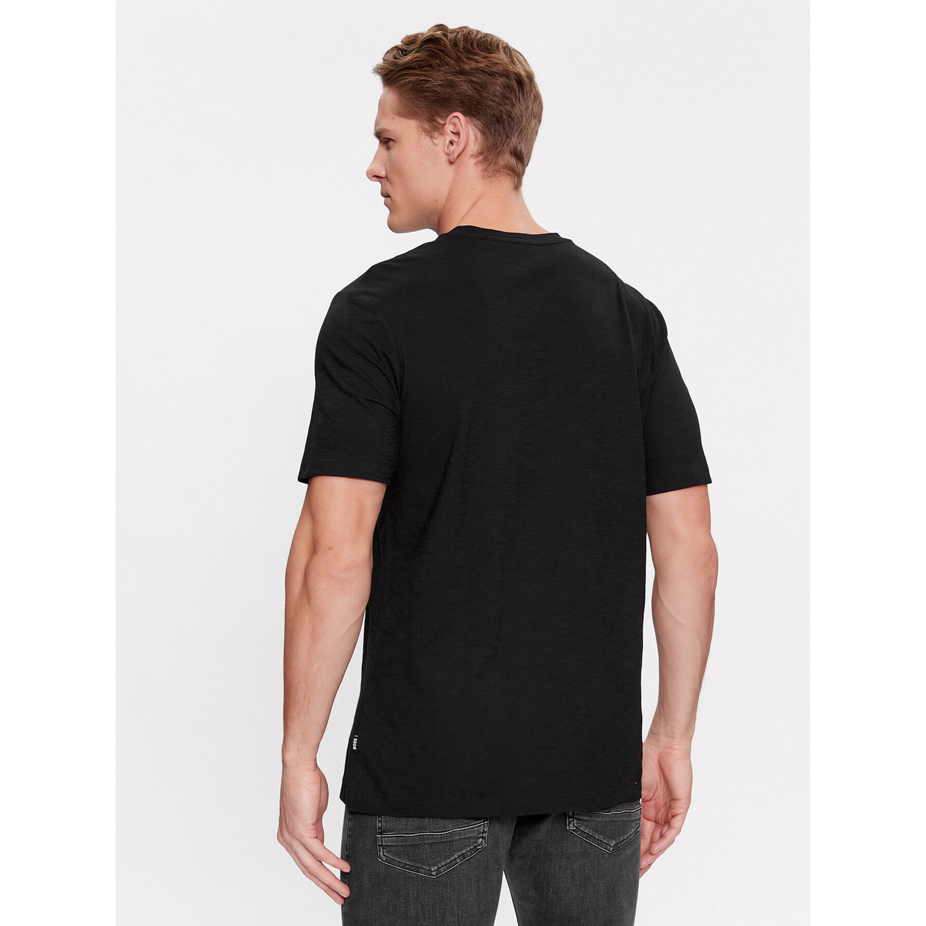 Boss Tricou Tilson 60 50468433 Negru Regular Fit - Pled.ro