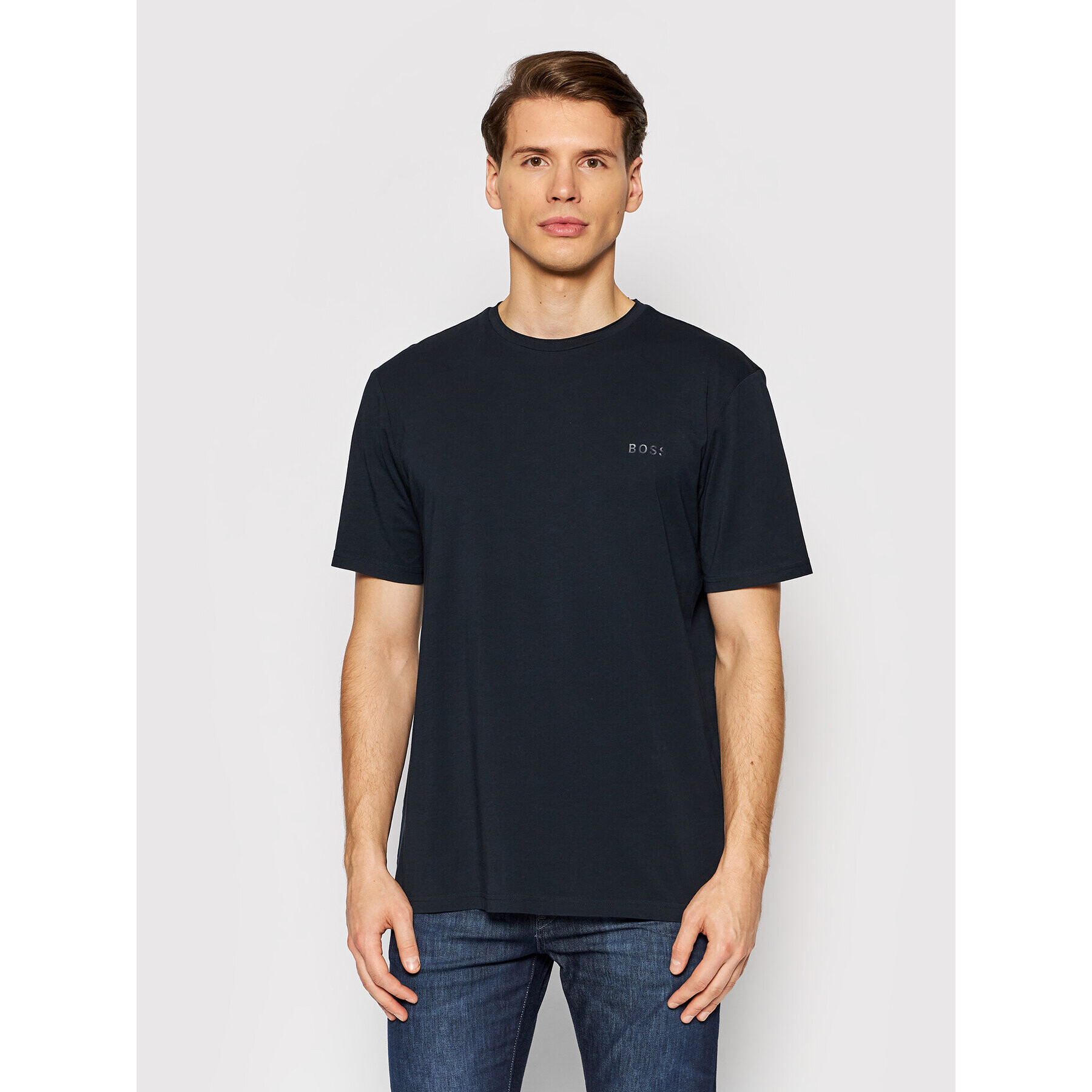 Boss Tricou Trust 1 50462988 Bleumarin Regular Fit - Pled.ro