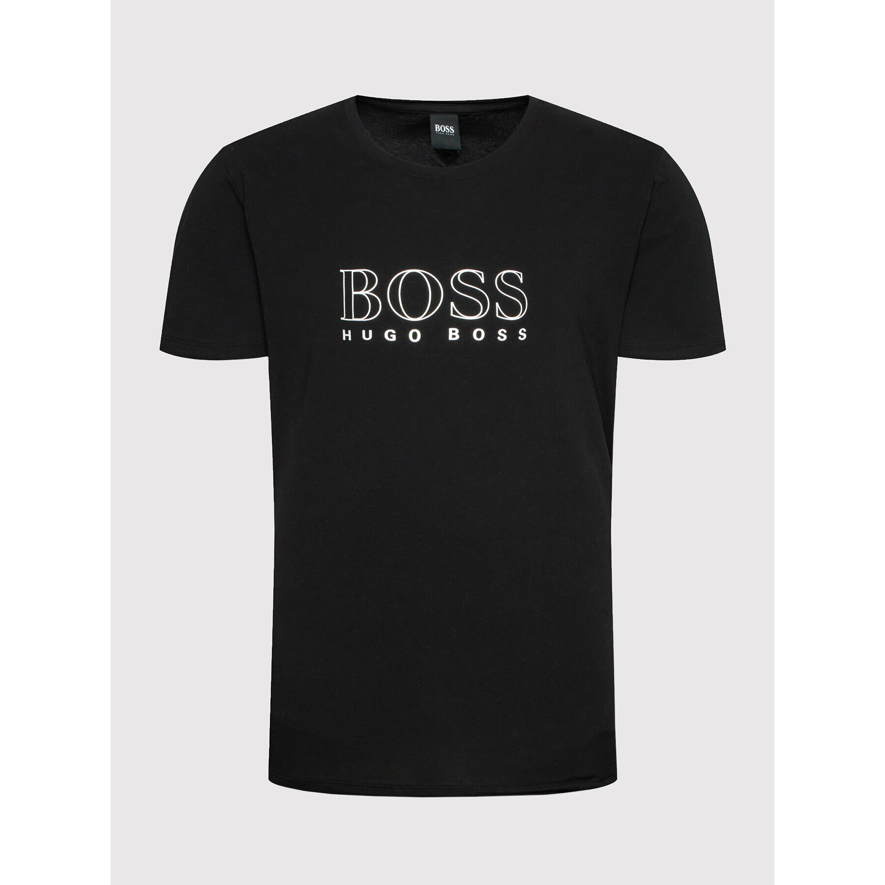 Boss Tricou Urban 50463515 Negru Regular Fit - Pled.ro