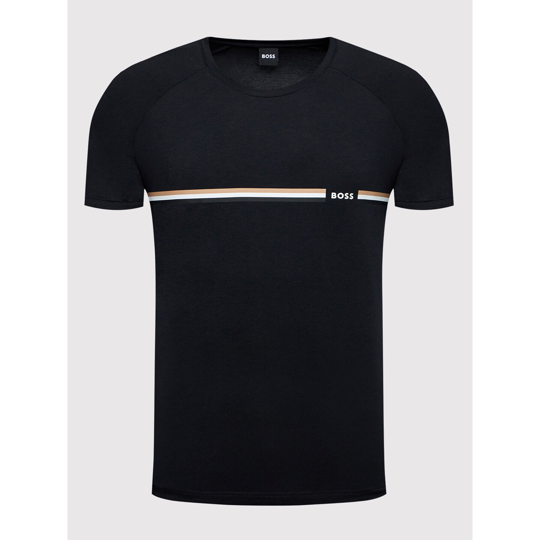 Boss Tricou Vitality 50469597 Negru Regular Fit - Pled.ro