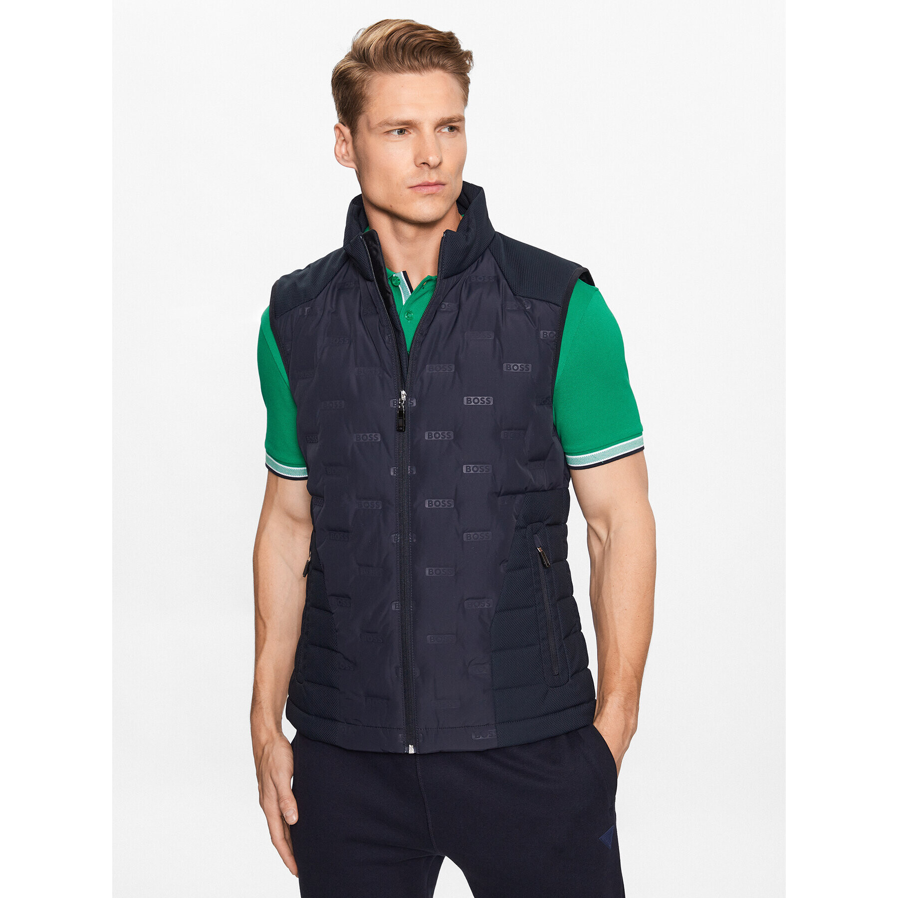 Boss Vestă 50485942 Bleumarin Regular Fit - Pled.ro