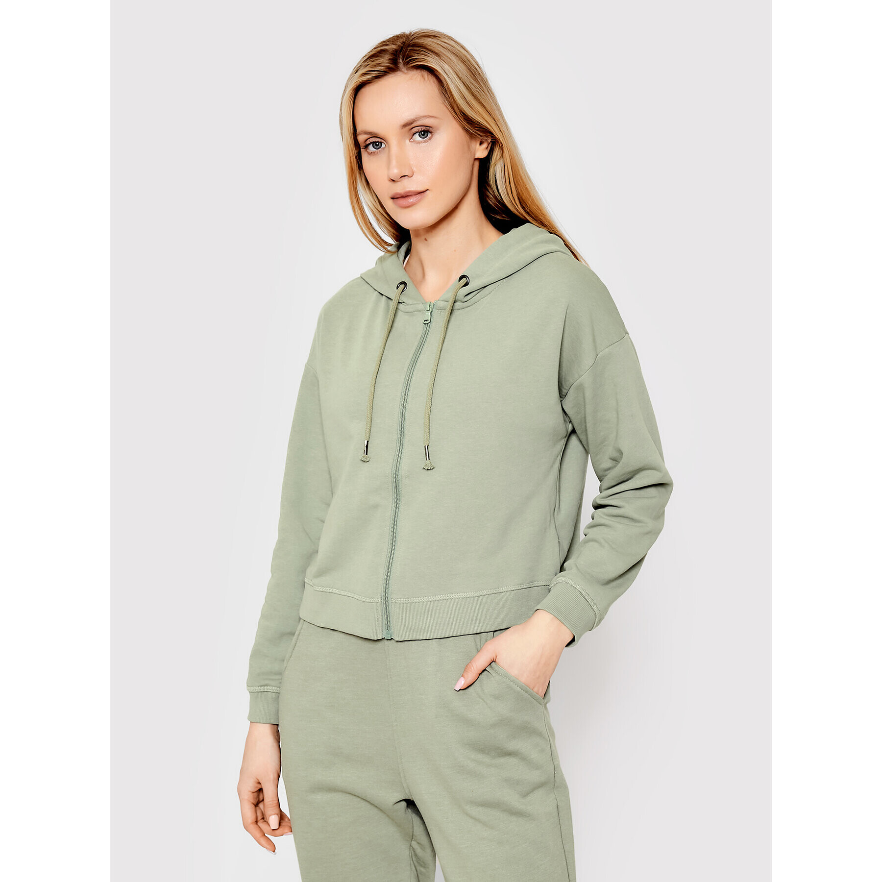 Brave Soul Bluză LSS-69KAIA Verde Regular Fit - Pled.ro