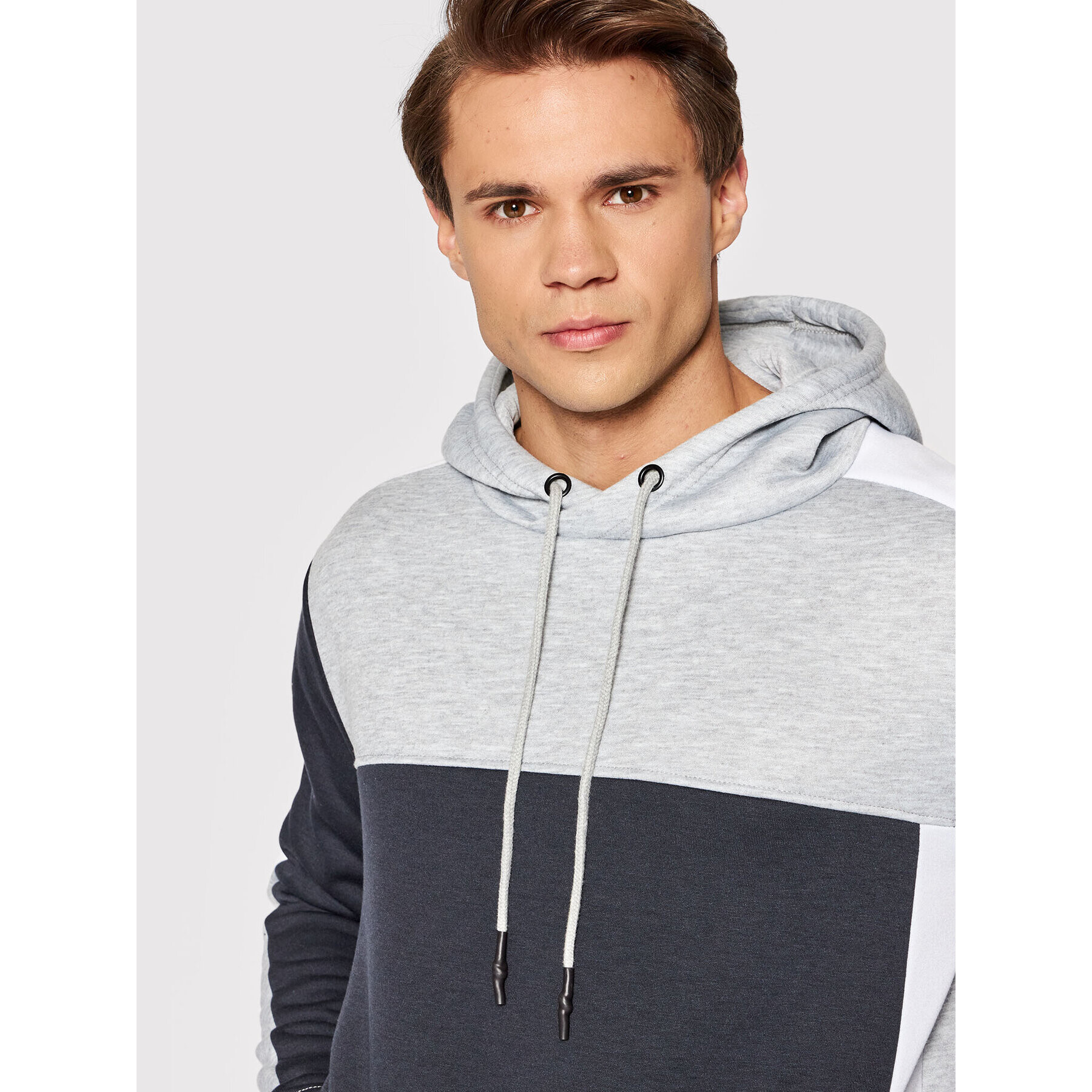 Brave Soul Bluză MSS-516AUBURN Gri Regular Fit - Pled.ro