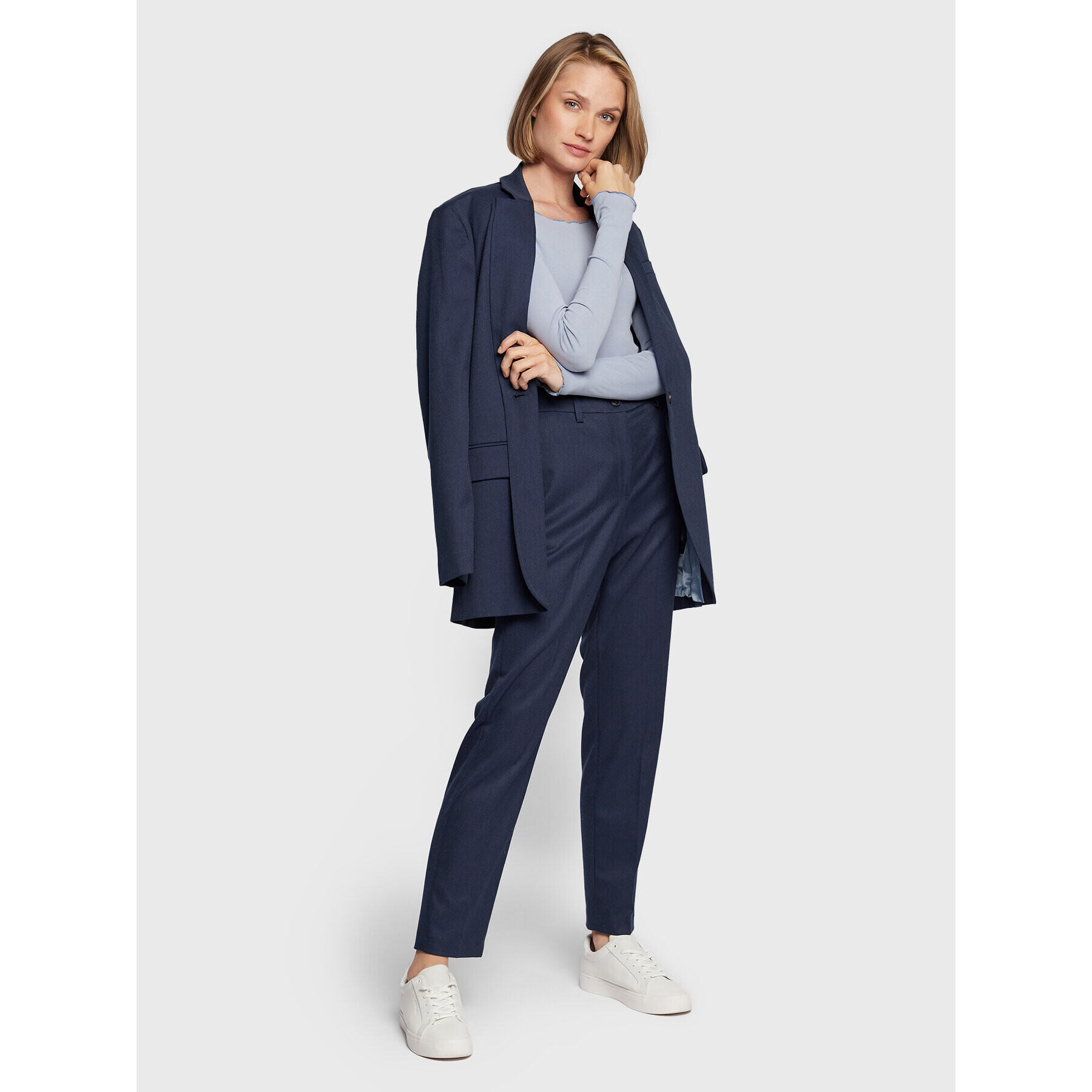 Brave Soul Bluză LLT-225MINDYPKA Albastru Slim Fit - Pled.ro