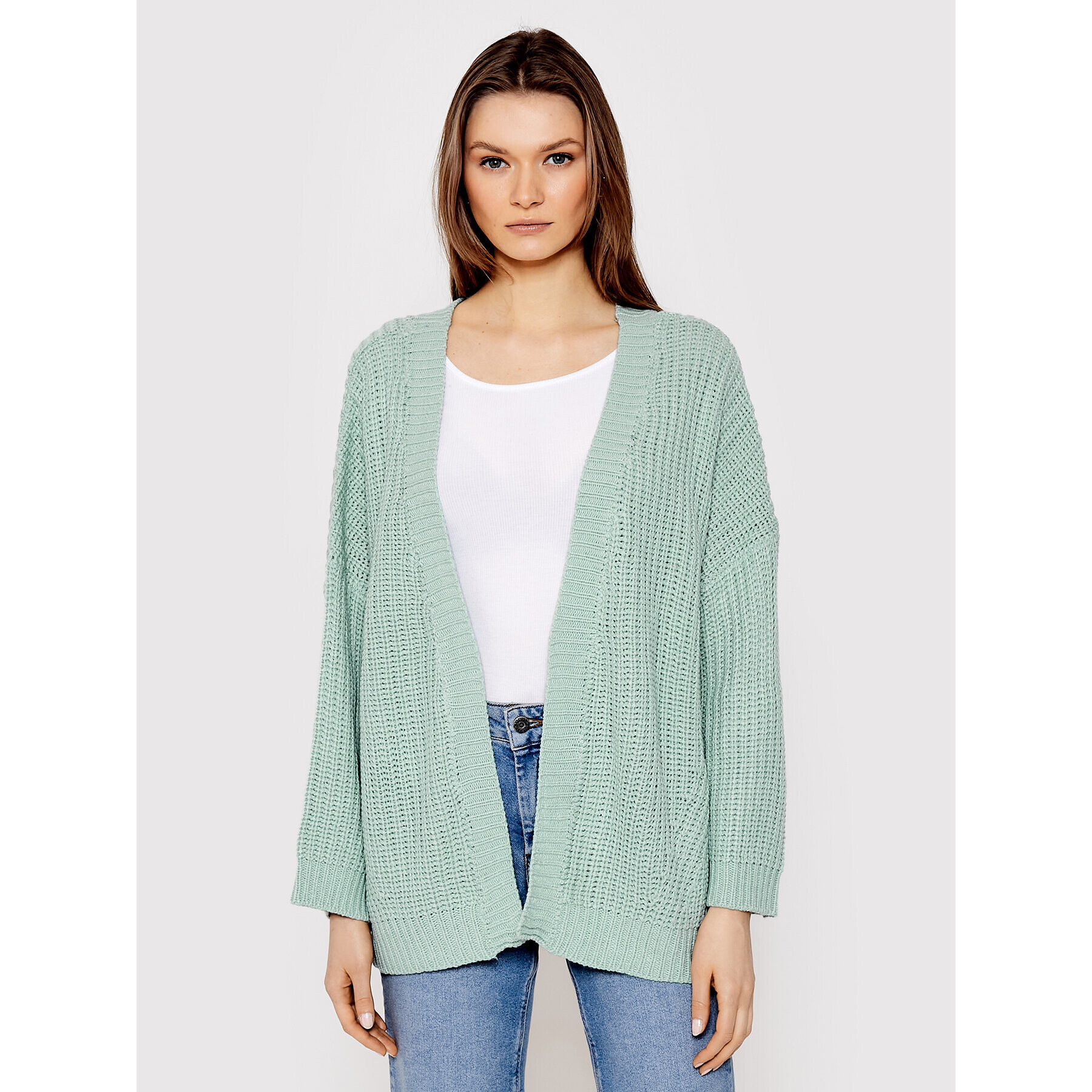 Brave Soul Cardigan LK-274HOBBIT Verde Regular Fit - Pled.ro