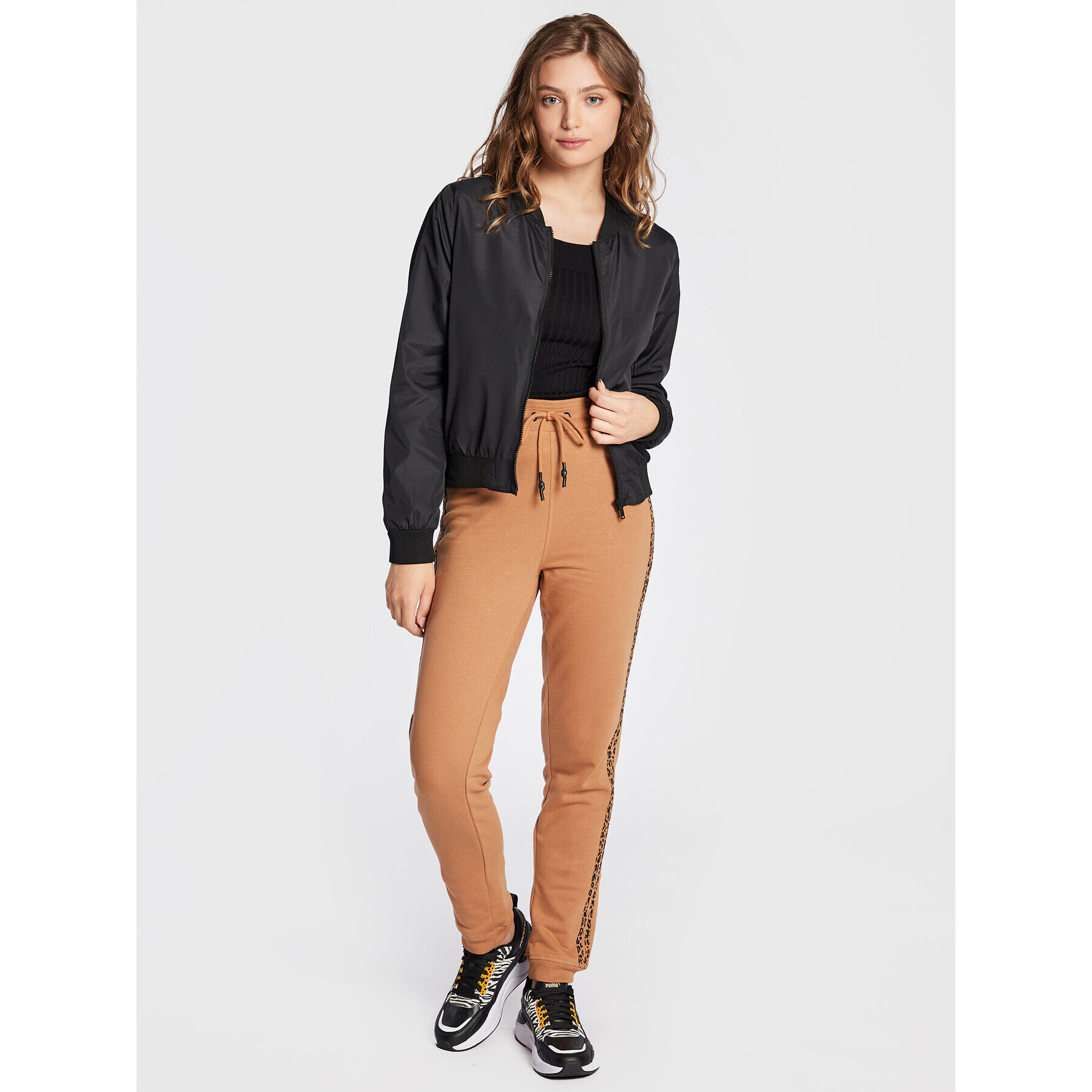 Brave Soul Geacă bomber LJK-KAJAL Negru Regular Fit - Pled.ro