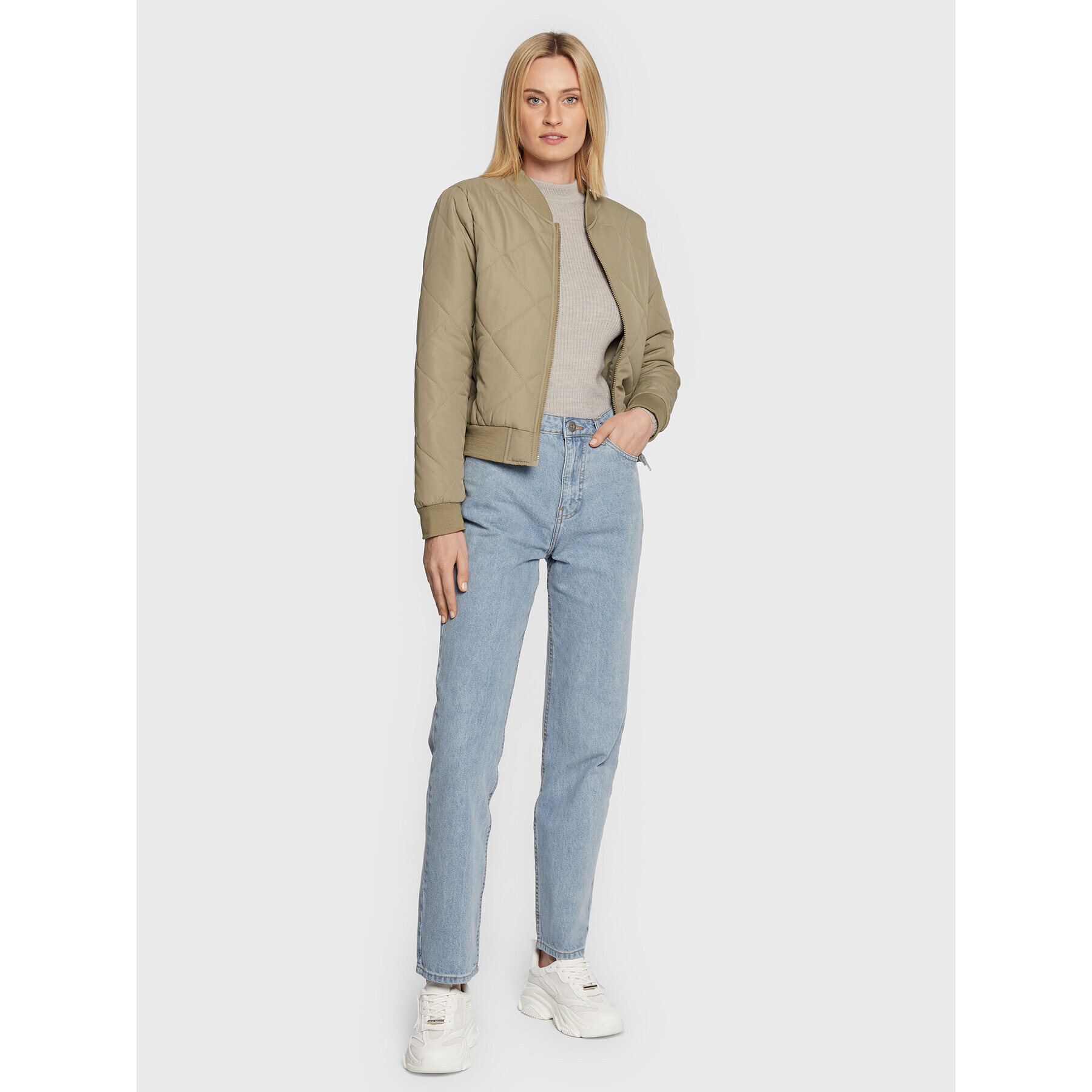 Brave Soul Geacă bomber LJK-KAJAL Verde Regular Fit - Pled.ro