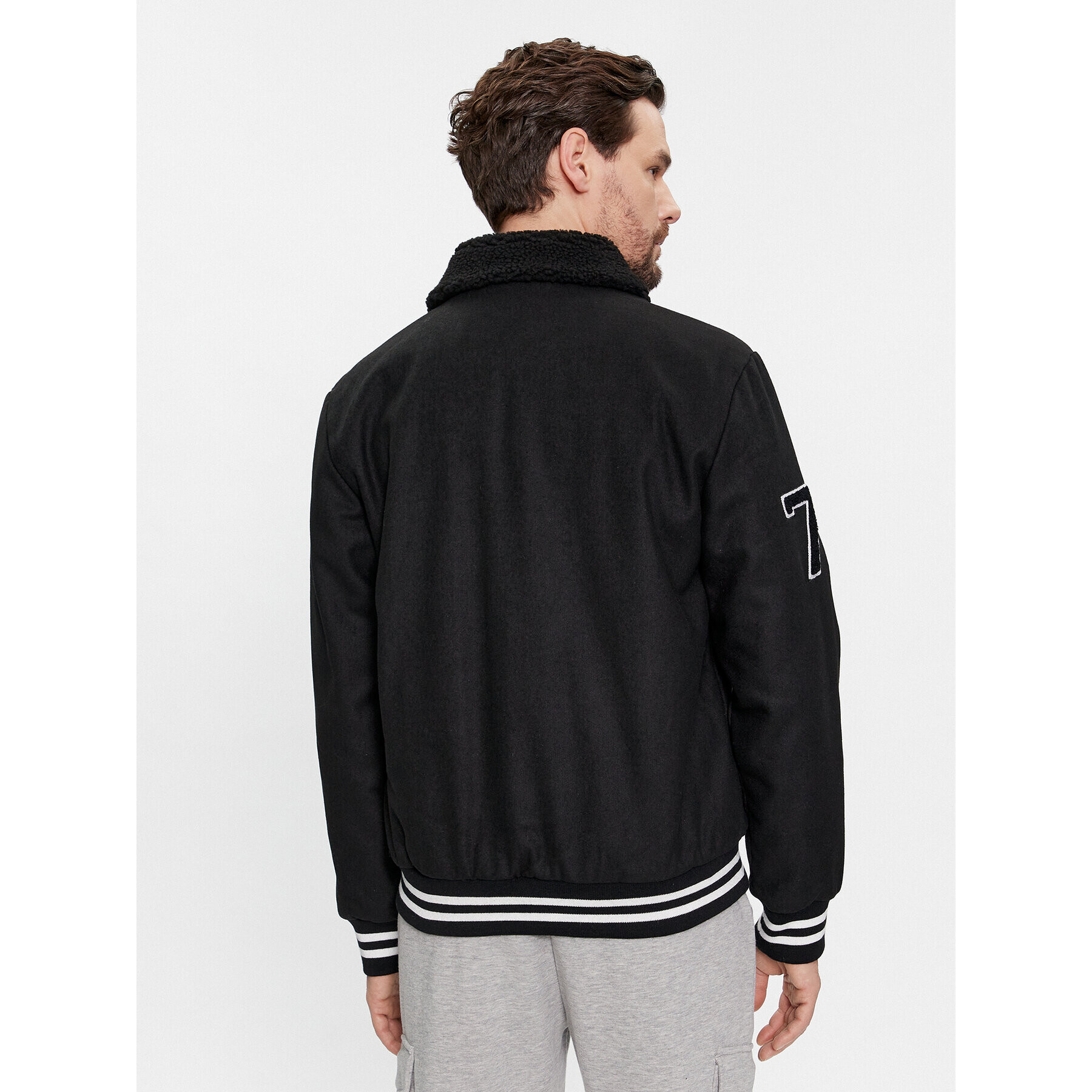 Brave Soul Geacă bomber MJK-DURDEN Negru Regular Fit - Pled.ro