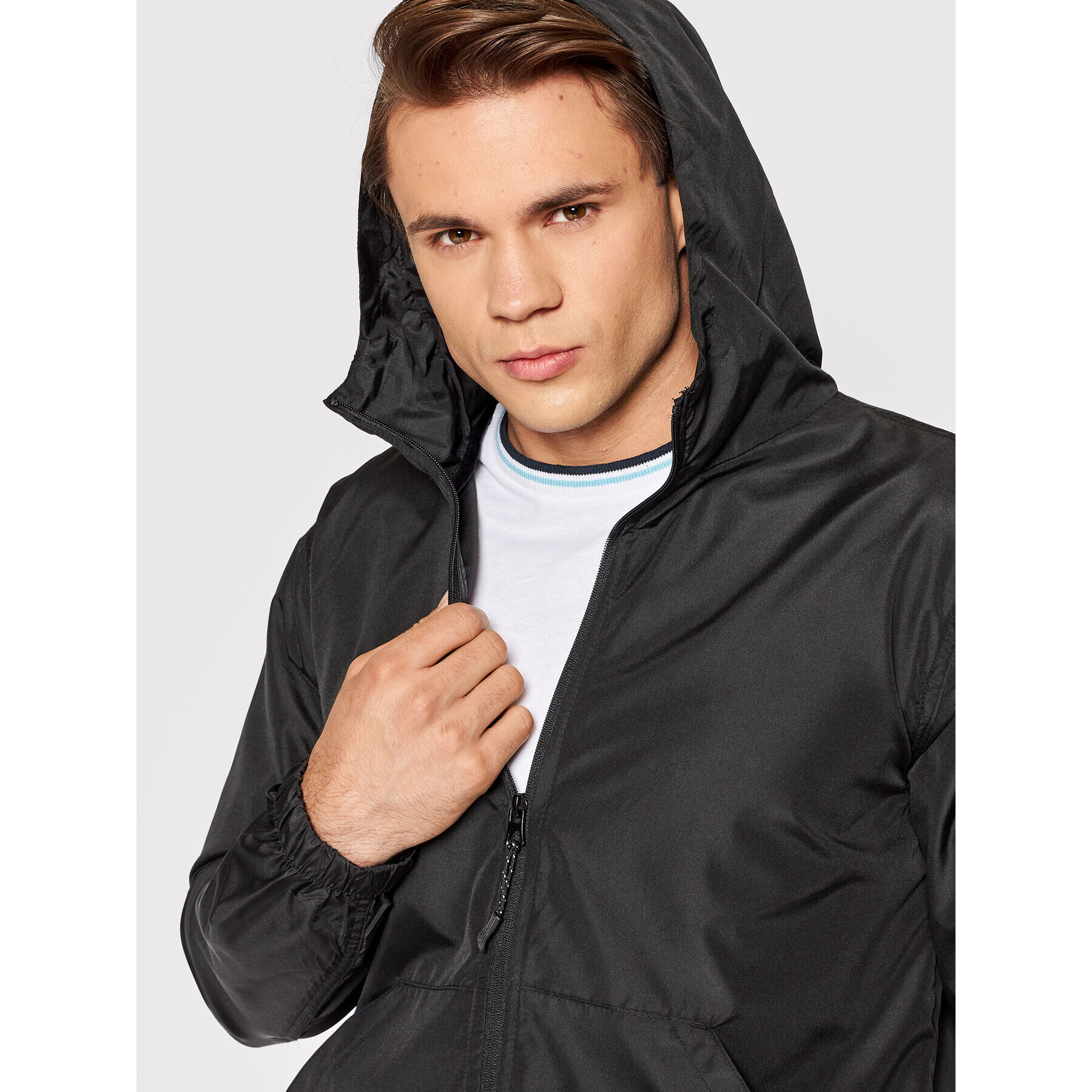 Brave Soul Geacă MJK-ASH Negru Regular Fit - Pled.ro