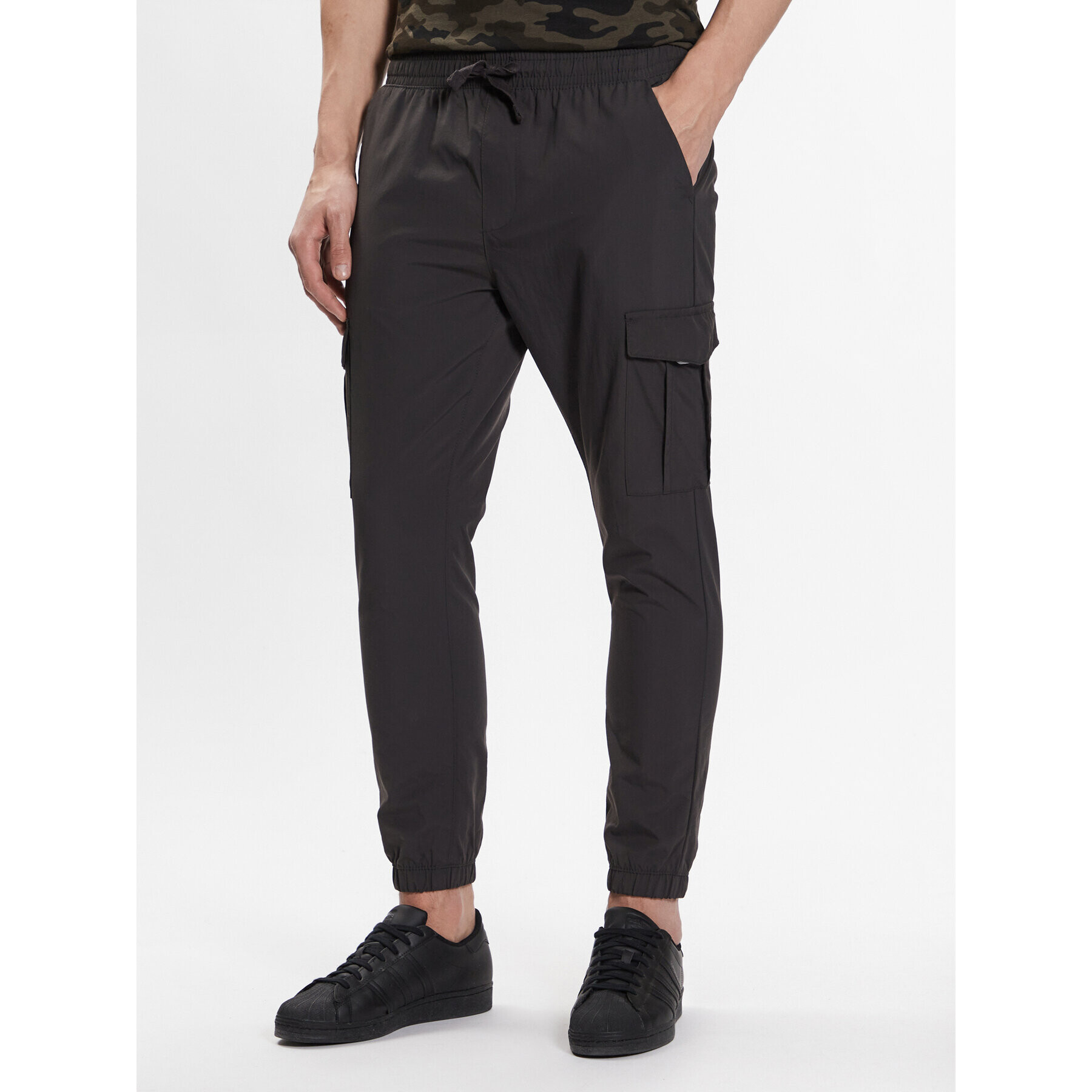 Brave Soul Joggers MTR-FINETAS Gri Regular Fit - Pled.ro