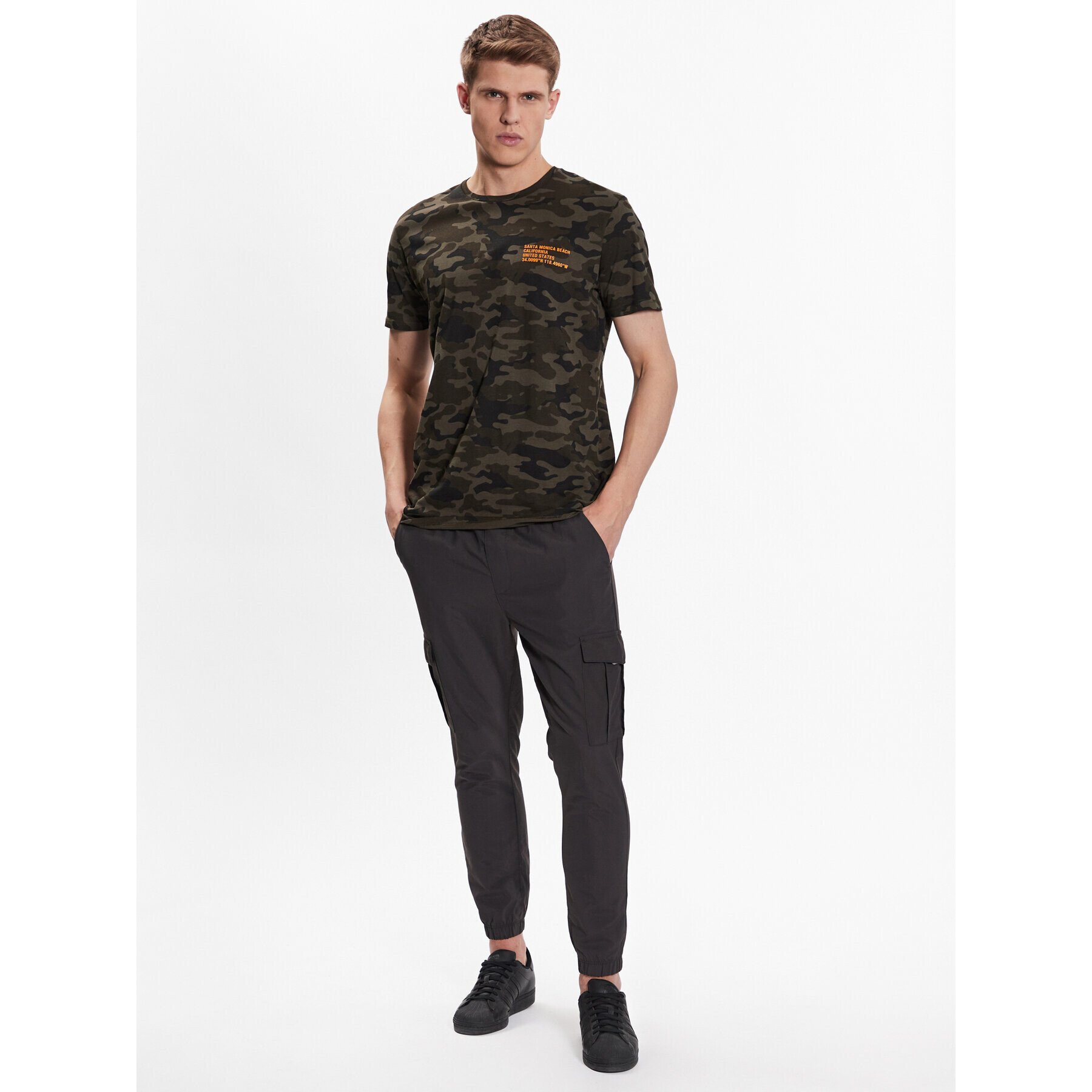 Brave Soul Joggers MTR-FINETAS Gri Regular Fit - Pled.ro