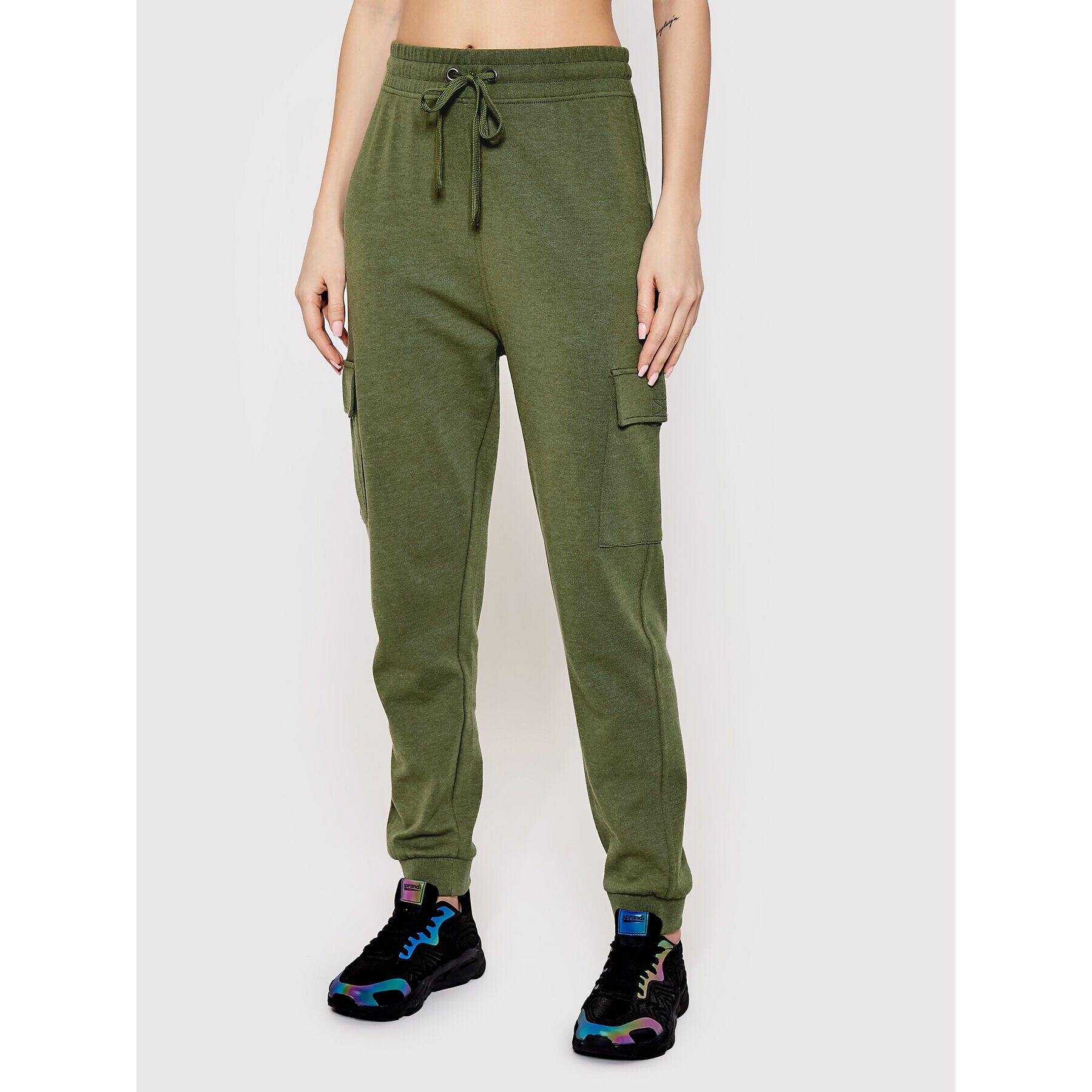 Brave Soul Pantaloni trening LTRJ-36AMY Verde Regular Fit - Pled.ro