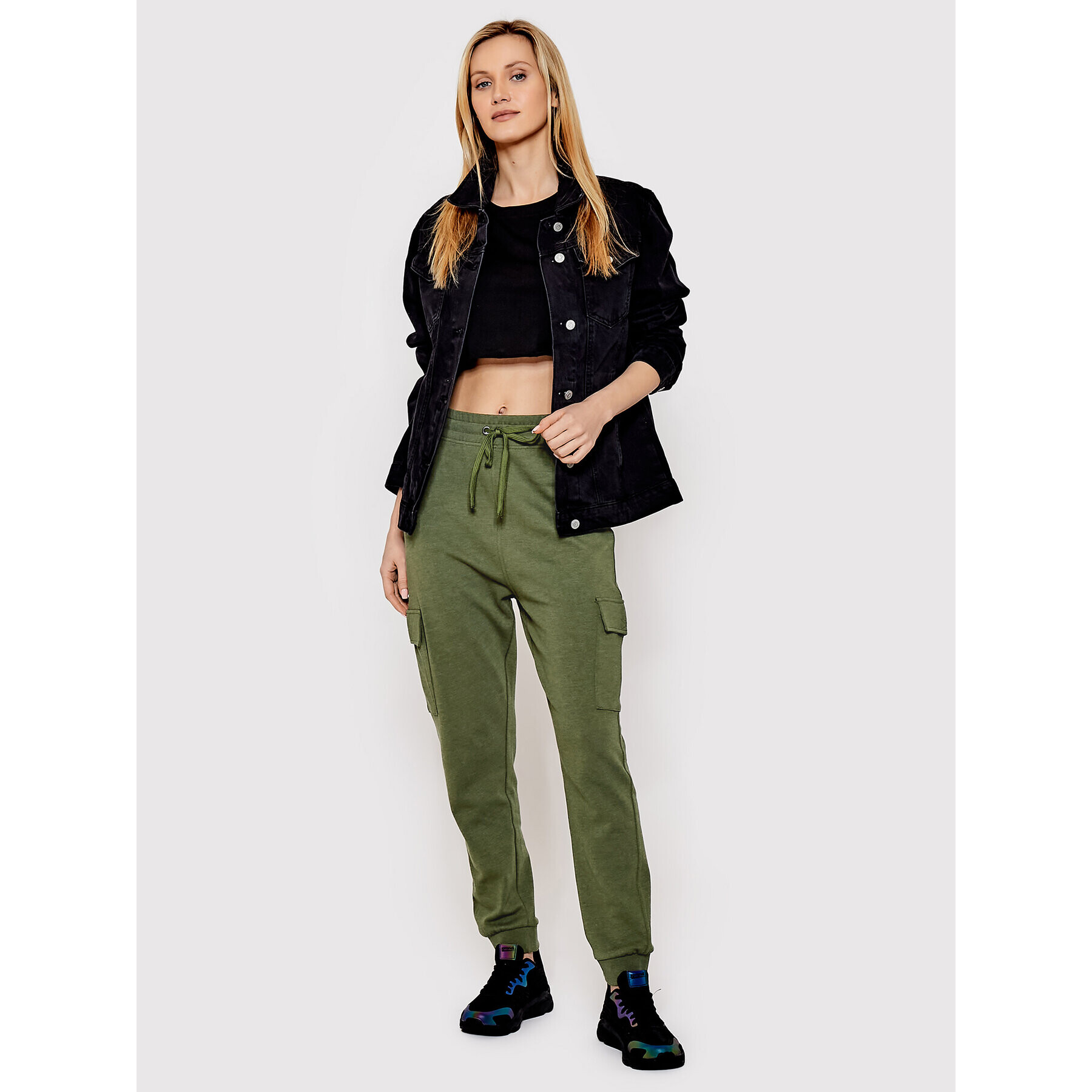 Brave Soul Pantaloni trening LTRJ-36AMY Verde Regular Fit - Pled.ro