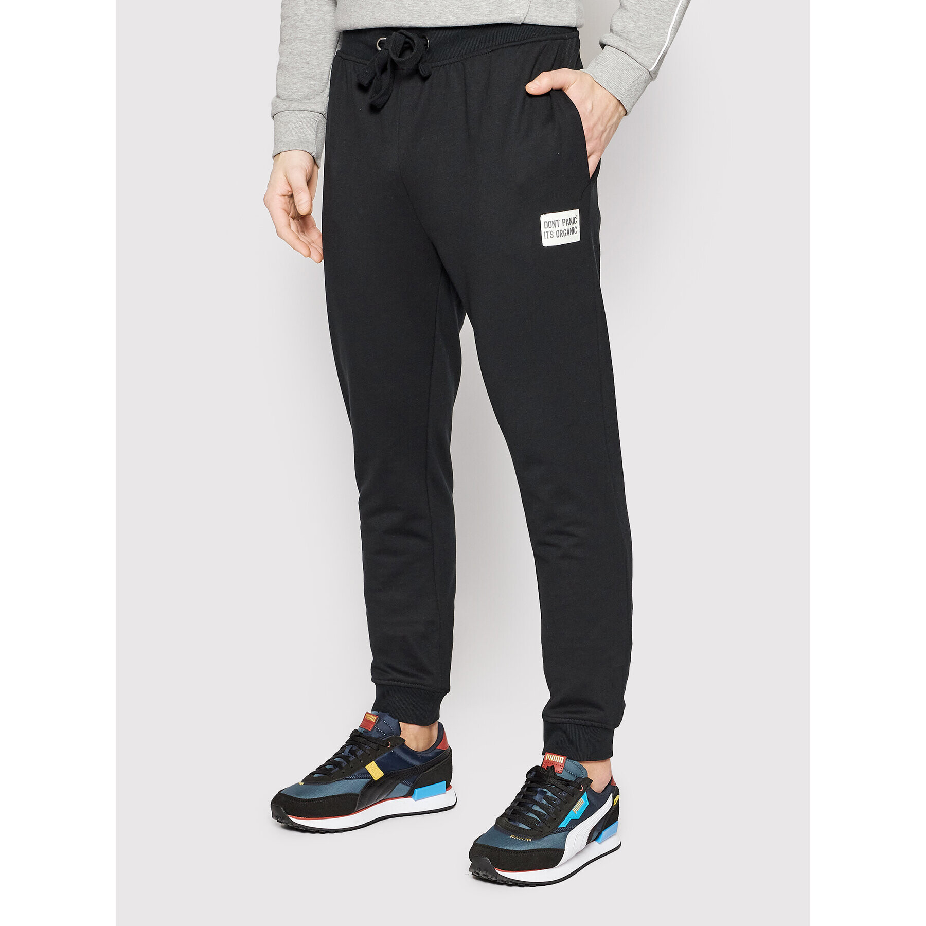 Brave Soul Pantaloni trening MJB-69COAL Negru Regular Fit - Pled.ro