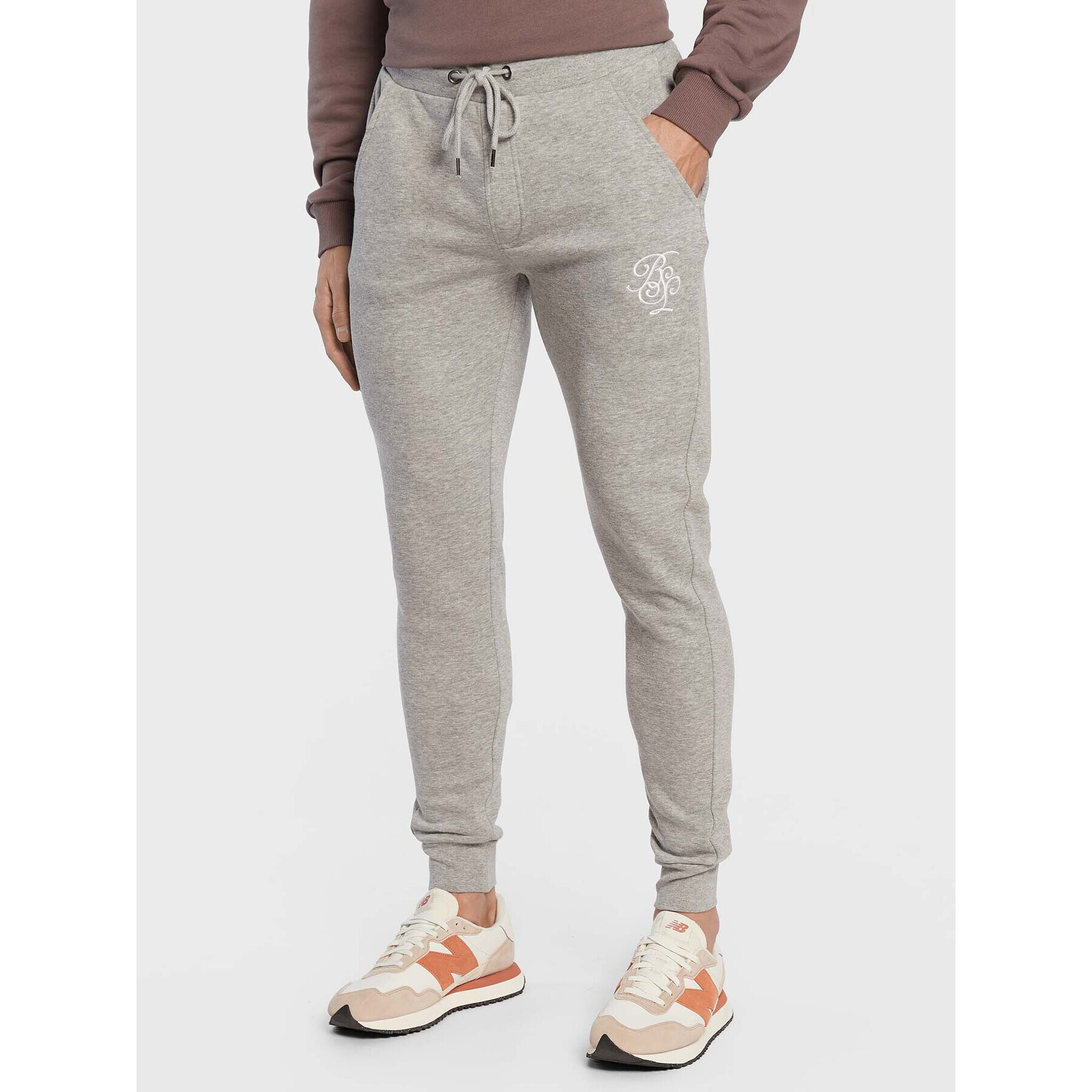 Brave Soul Pantaloni trening MJB-69LANCELOT Gri Regular Fit - Pled.ro