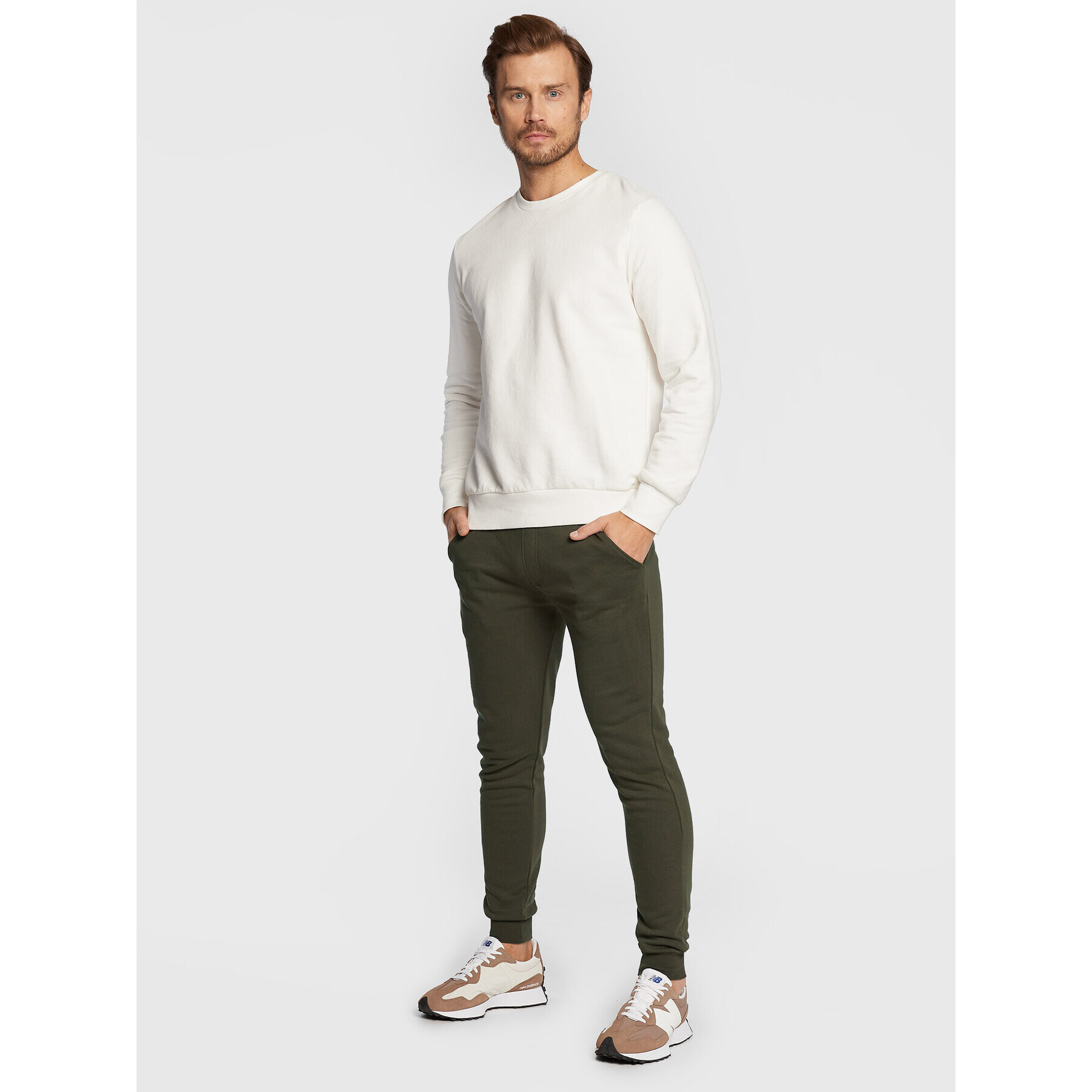 Brave Soul Pantaloni trening MJB-69MARTELL5 Verde Regular Fit - Pled.ro