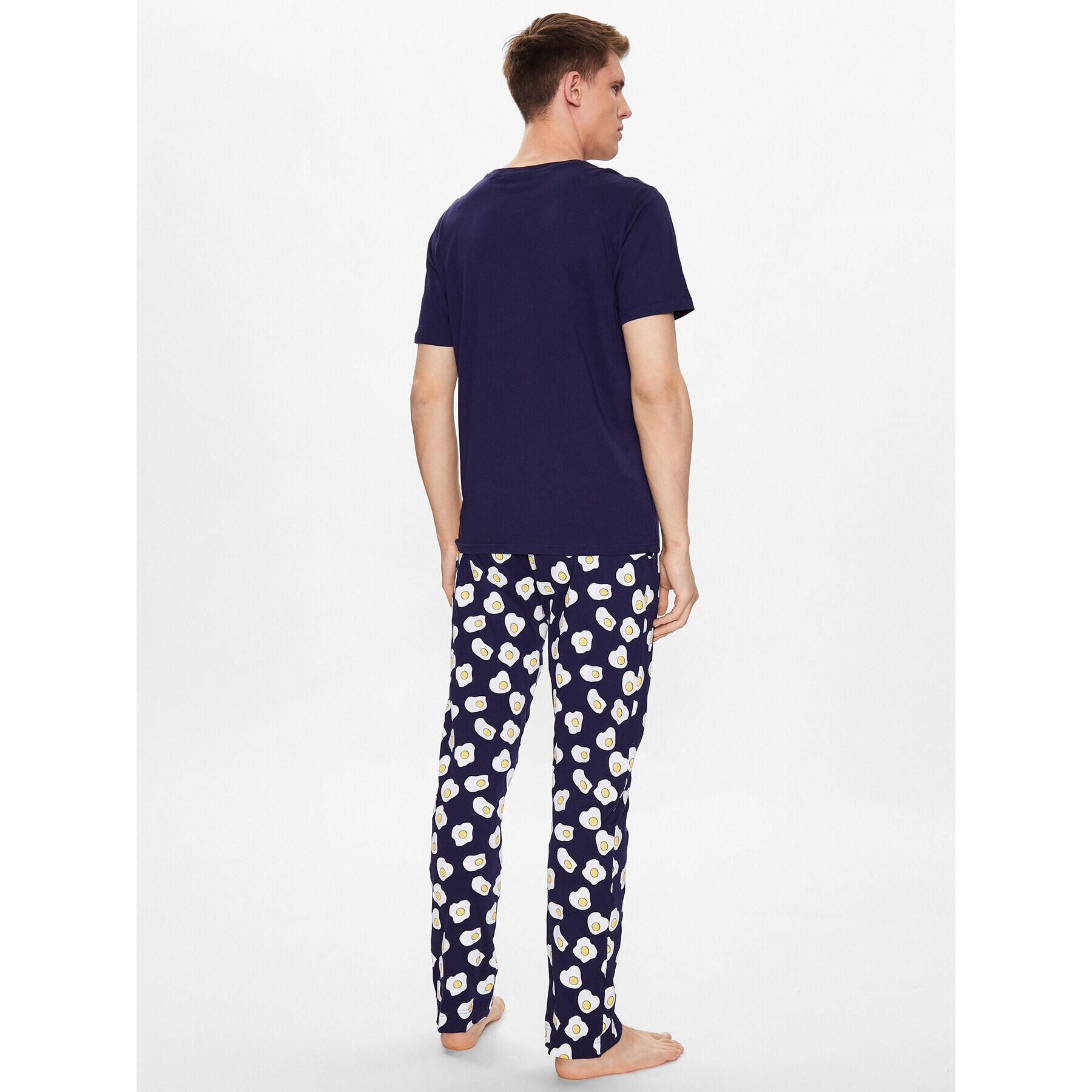 Brave Soul Pijama MLWS-149EGGS Bleumarin Regular Fit - Pled.ro