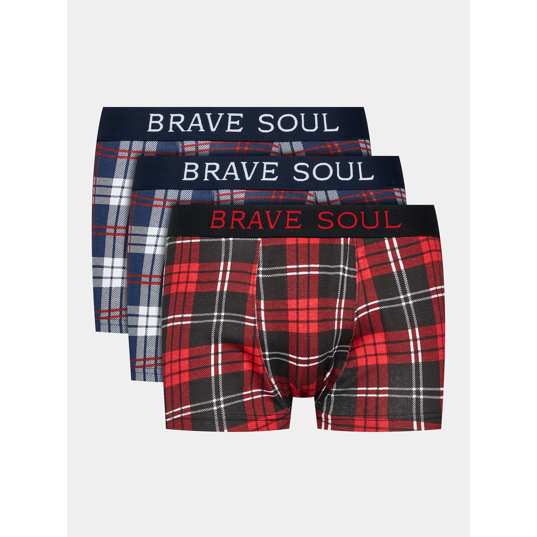 Brave Soul Set 3 perechi de boxeri MBX-606ANTHONY Colorat Regular Fit - Pled.ro