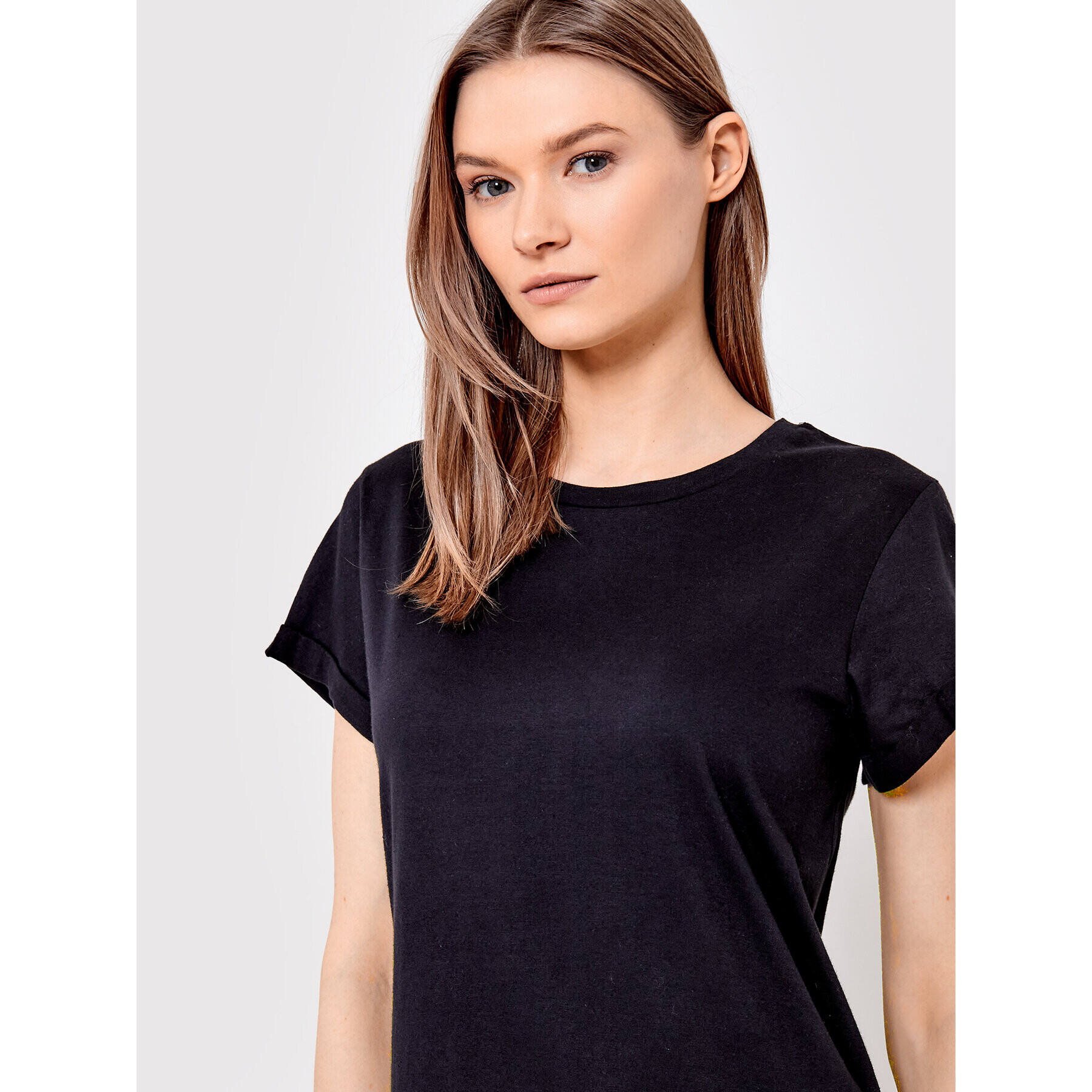 Brave Soul Tricou LTS-149ELEANORBL Negru Regular Fit - Pled.ro