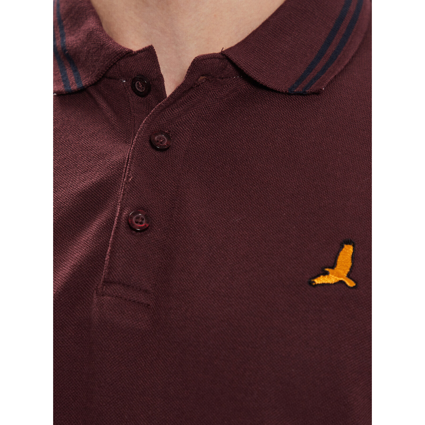 Brave Soul Tricou polo MPS-131KANOHB Vișiniu Regular Fit - Pled.ro