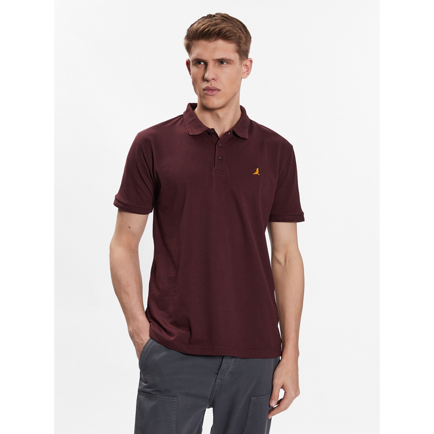 Brave Soul Tricou polo MPS-131KUROKI Vișiniu Regular Fit - Pled.ro