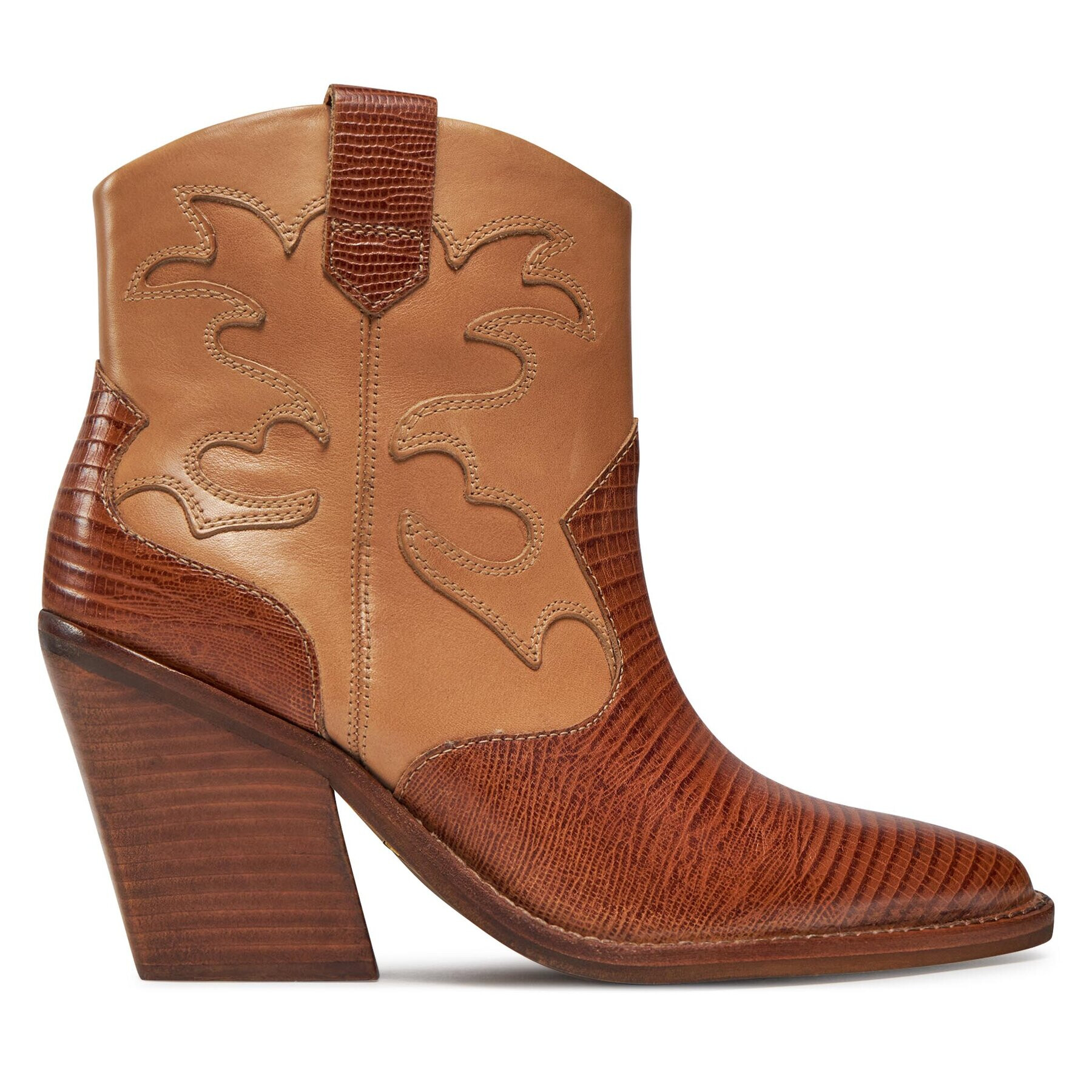 Bronx Botine Western 34278-LJ Maro - Pled.ro