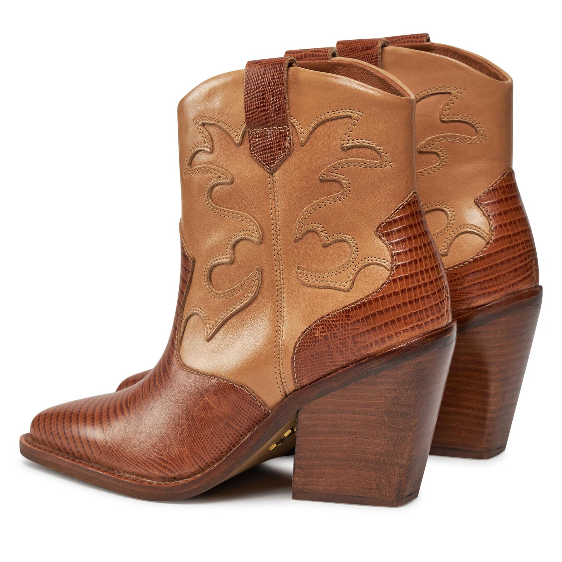 Bronx Botine Western 34278-LJ Maro - Pled.ro