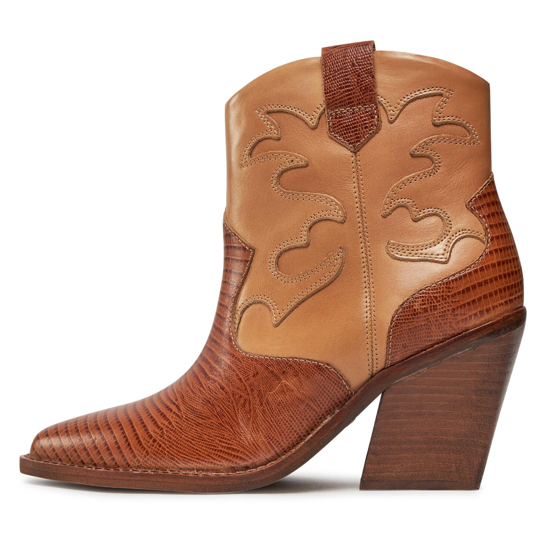 Bronx Botine Western 34278-LJ Maro - Pled.ro